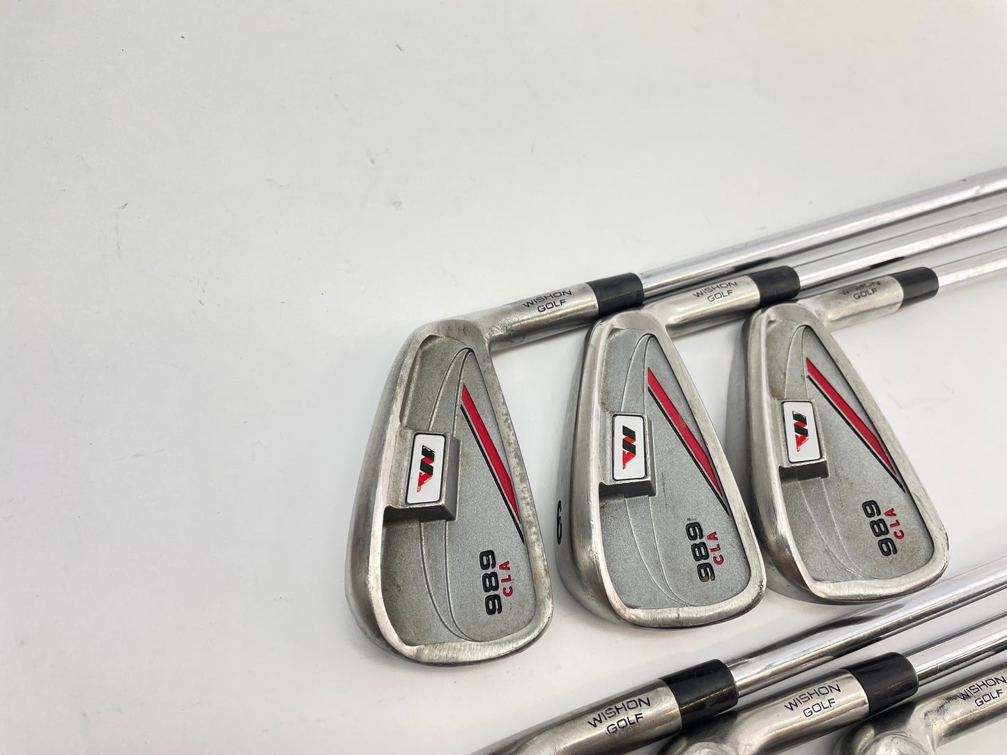 Tom Wishon Irons 5-PW 989 CLA Stiff Flex Steel /Right /New Grips /+1 1/2” /27491