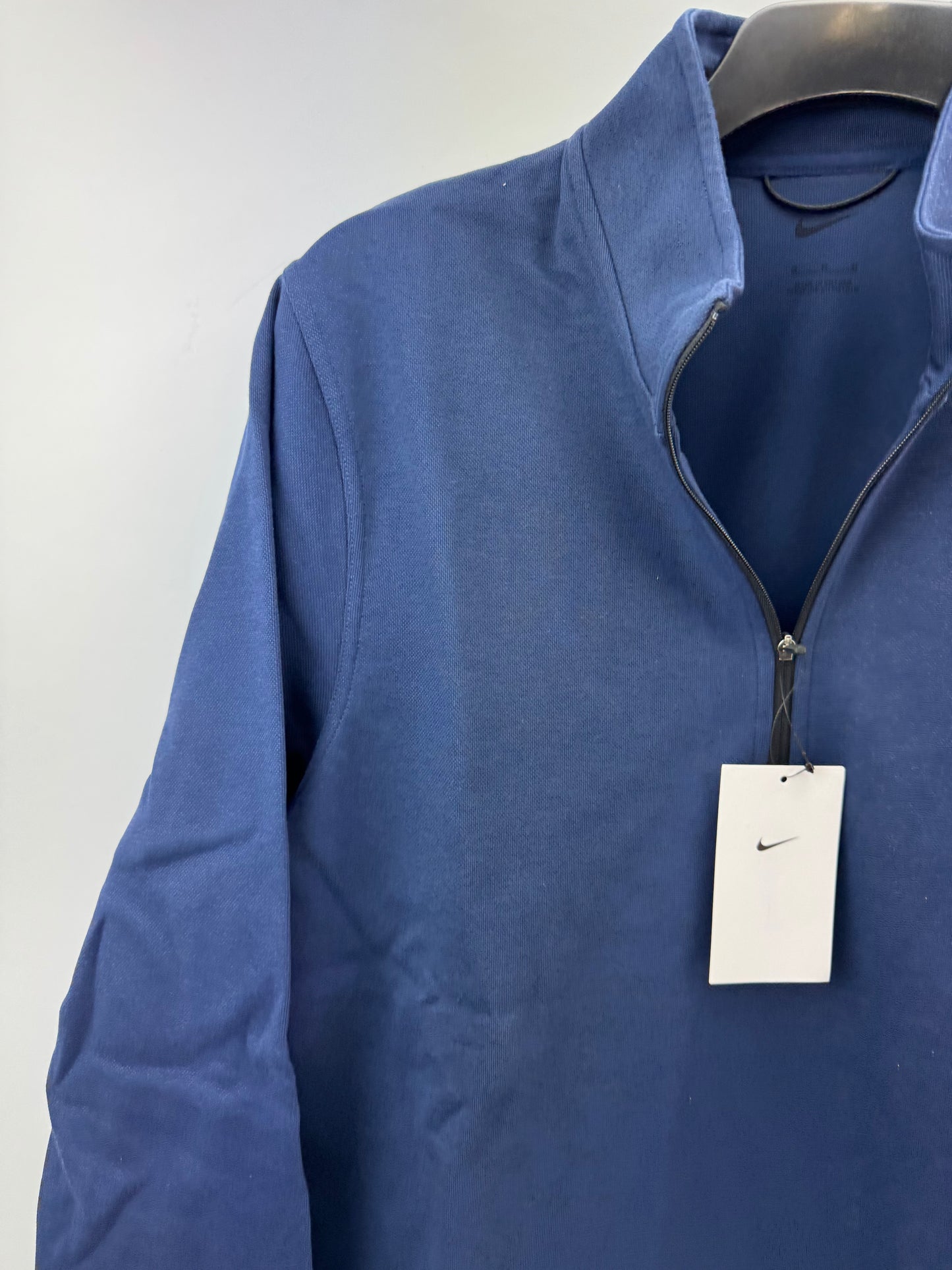 Nike Golf Pullover Pique Tour 1/2 Zip Navy /UK Medium /21” Pit /New /24151