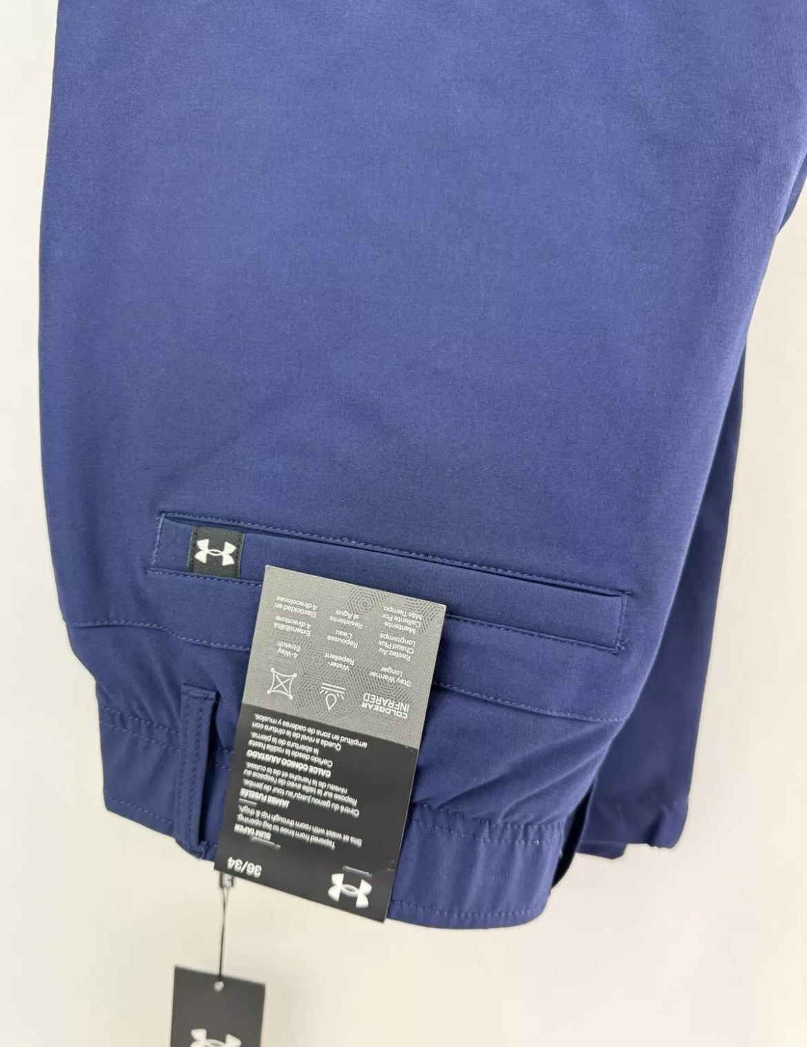 Under Armour Golf Tapered Trousers CGI W36 L34 /Navy /New /19876