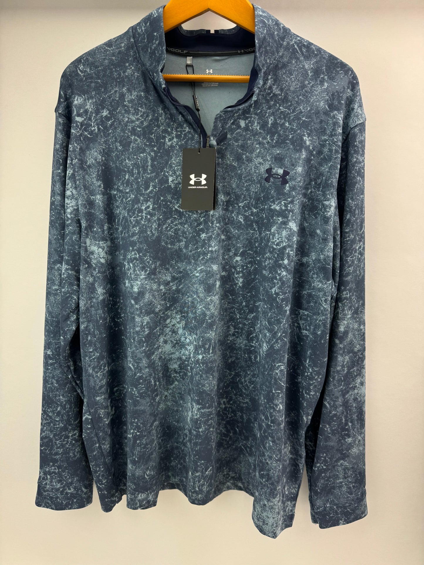 Under Playoff Printed 1/4 Zip Pullover Golf UK XL /Loose Fit /New /19975