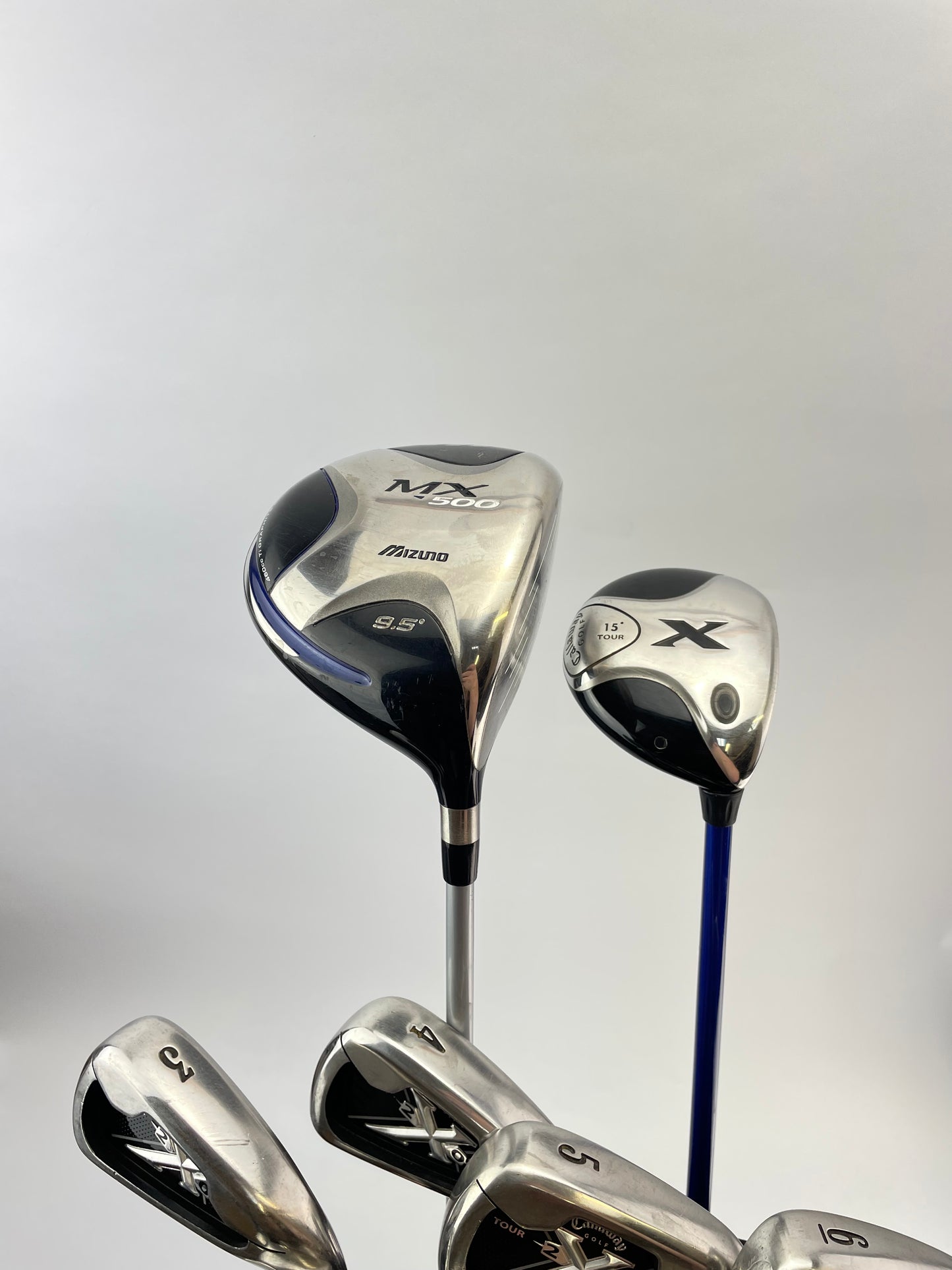 Callaway Golf Package Set 12 Clubs Stiff Flex /Right /New Grips /Cart Bag /28566
