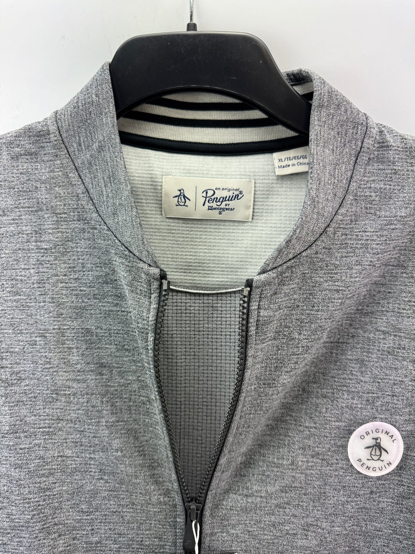 Penguin Golf Mens Bomber Jacket Full Zip 80’s Colourblock UK XL /New /23283