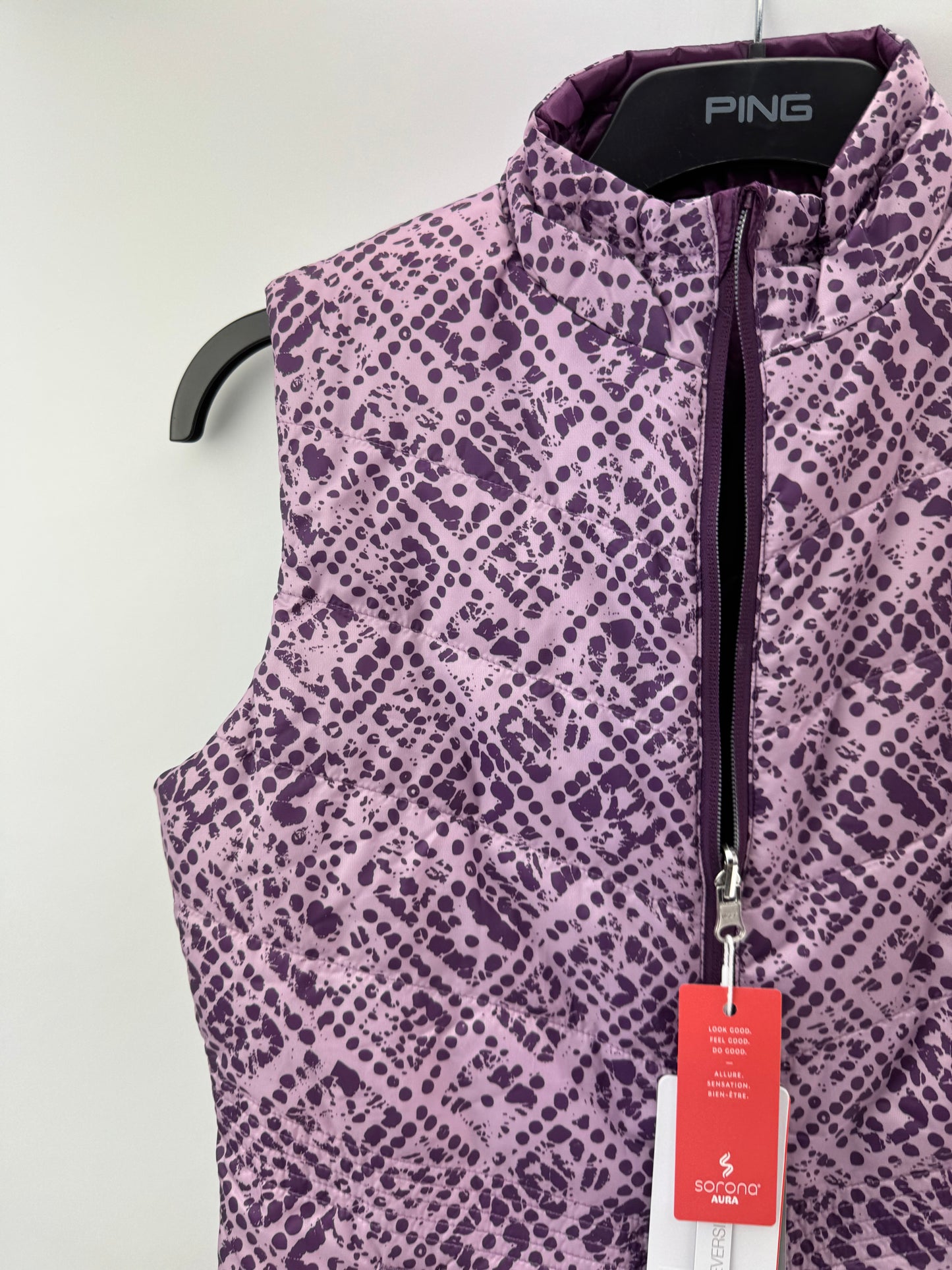 Ping Ladies Lola Gilet Vest Sensorwarm Reversible Full Zip /UK 8 /New /25271