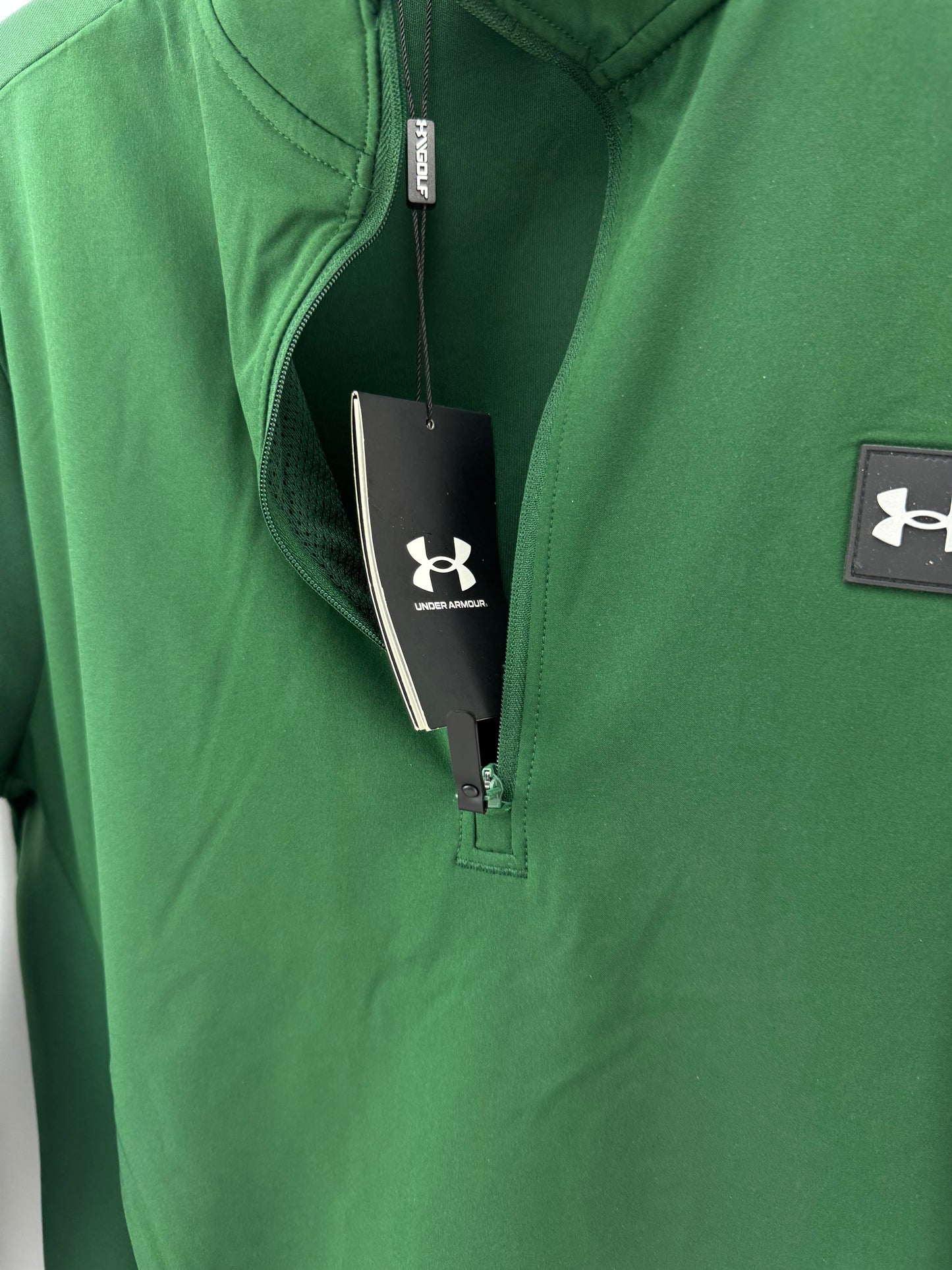 Under Armour Drive Pro Pullover Storm Hybrid 1/2 Zip UK Medium /Green /24972