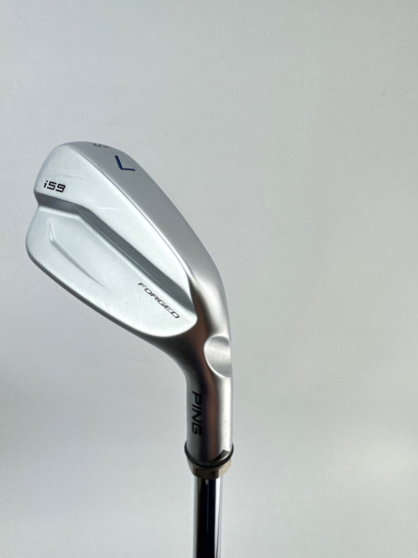 Ping i59 7 Iron Blue Dot AWT 2.0 Regular Flex Steel +1/2” /New Grip /Demo /23612