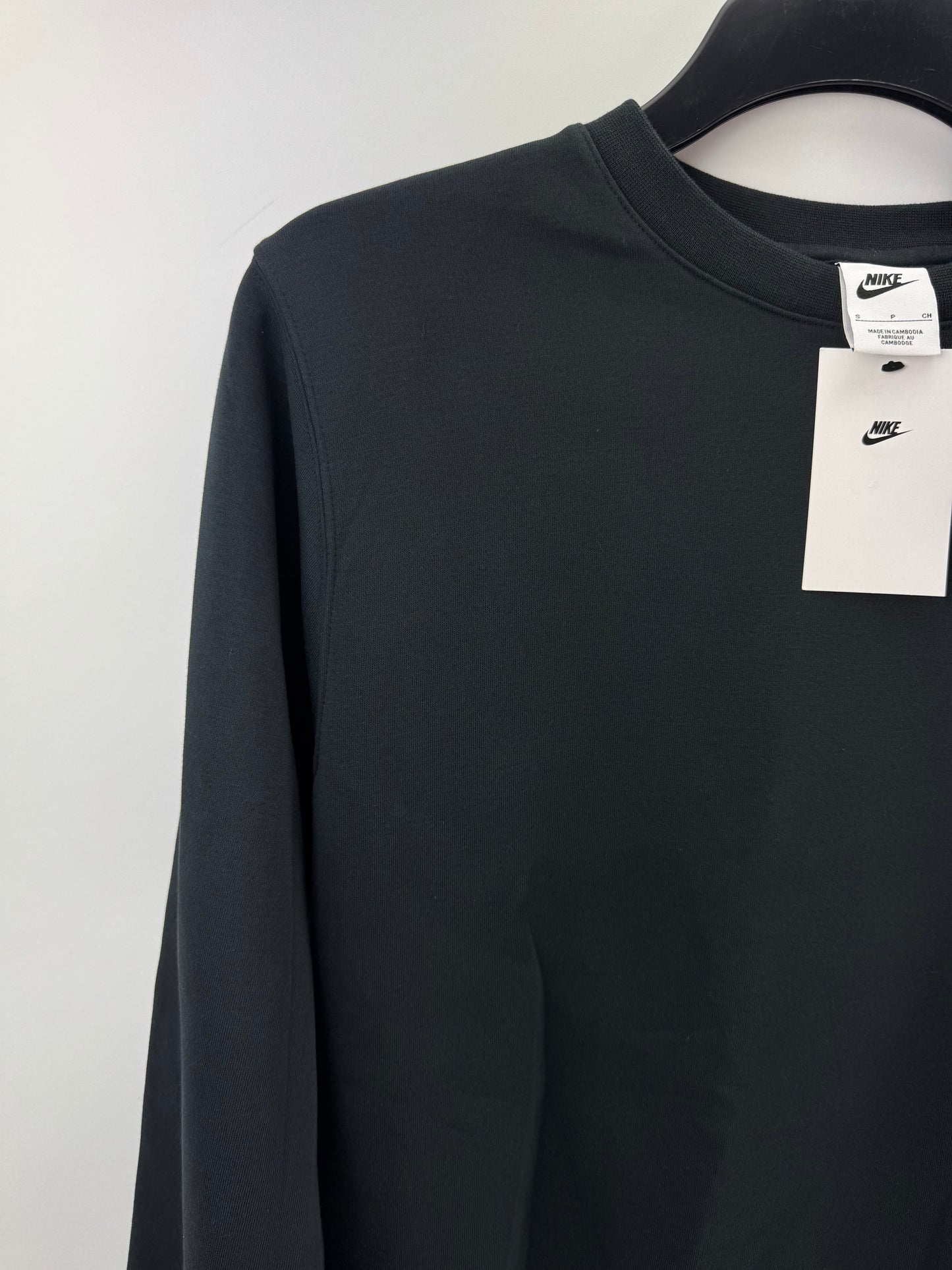 Nike Golf Club Crew Pullover Fleece Jumper UK Small /Black /New /24027