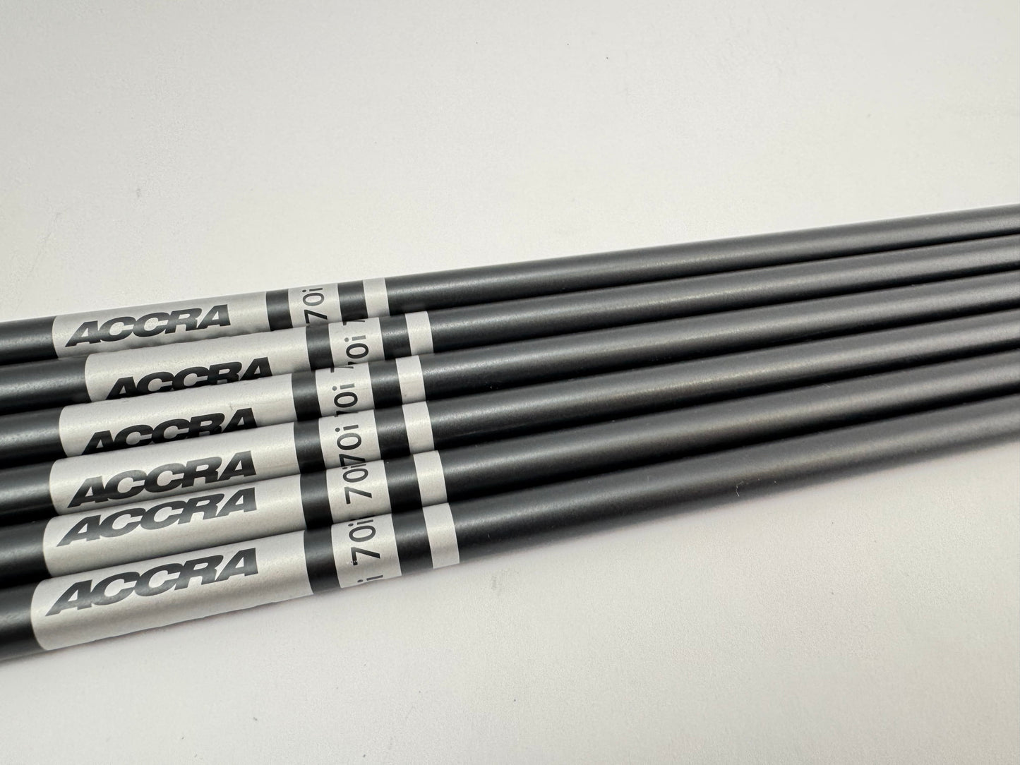 Accra 70i Iron Shaft Set (6) Pured Regular Flex Graphite 0.355 Tapered /26795