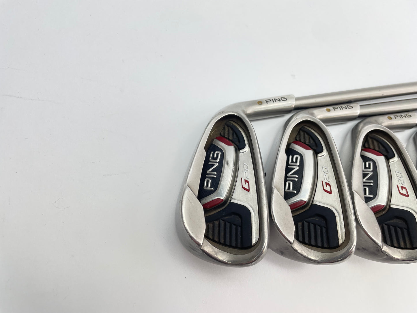 Ping G20 Irons 8-SW Gold Dot Regular Flex Graphite /Right /New Grips /27269