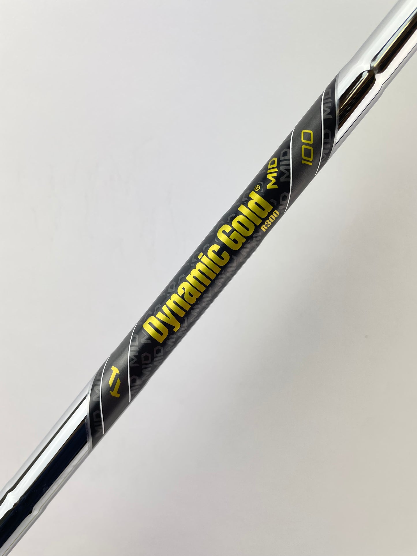 Dynamic Gold Mid 100 Iron Shaft Regular Flex Steel 35.75” /0.355 Tapered /24083