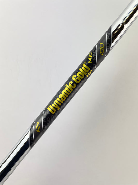 Dynamic Gold Mid 100 Iron Shaft Regular Flex Steel 35.75” /0.355 Tapered /24083