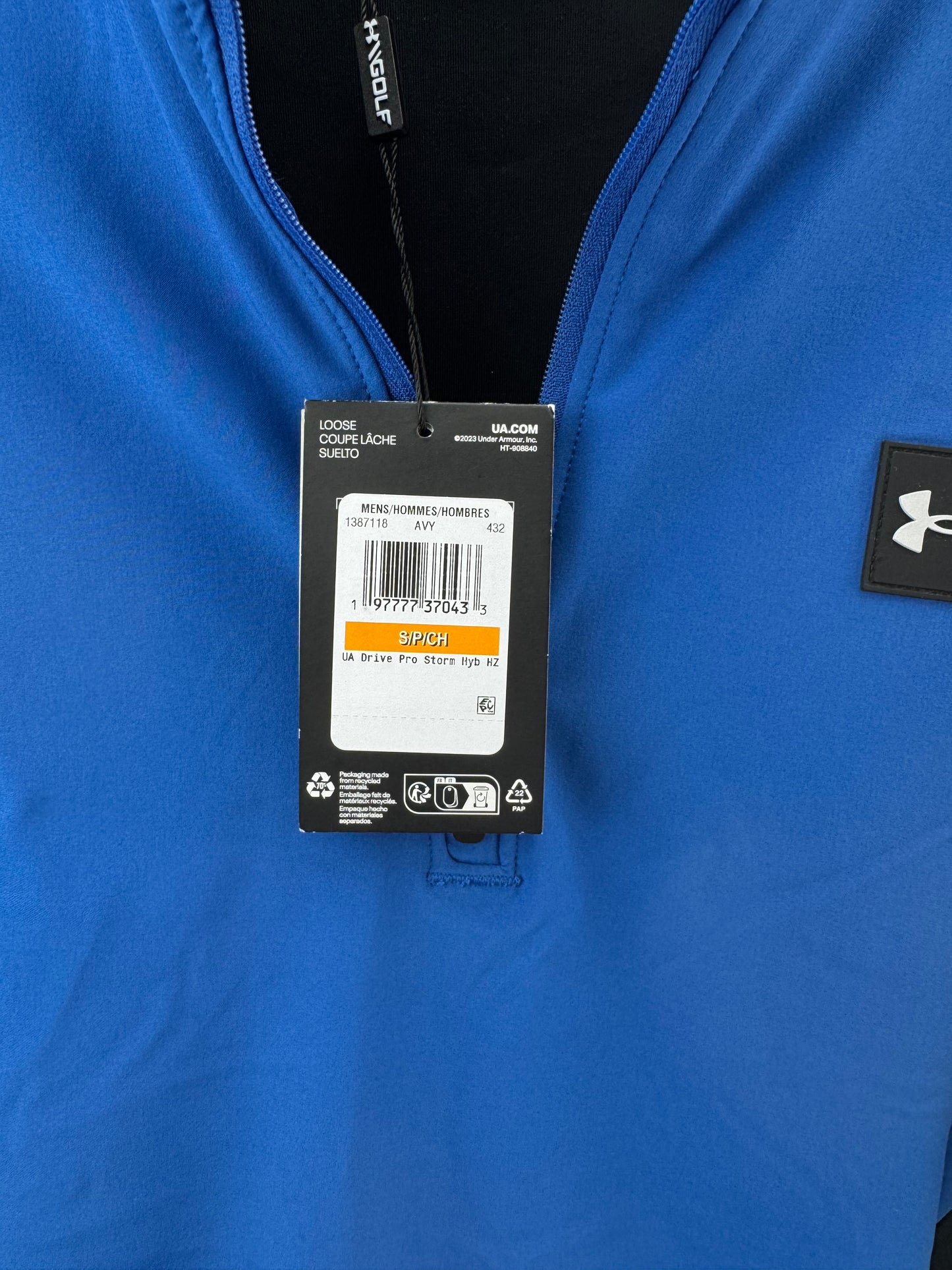 Under Armour Drive Pro Pullover Storm Hybrid 1/2 Zip UK Small /New /24232