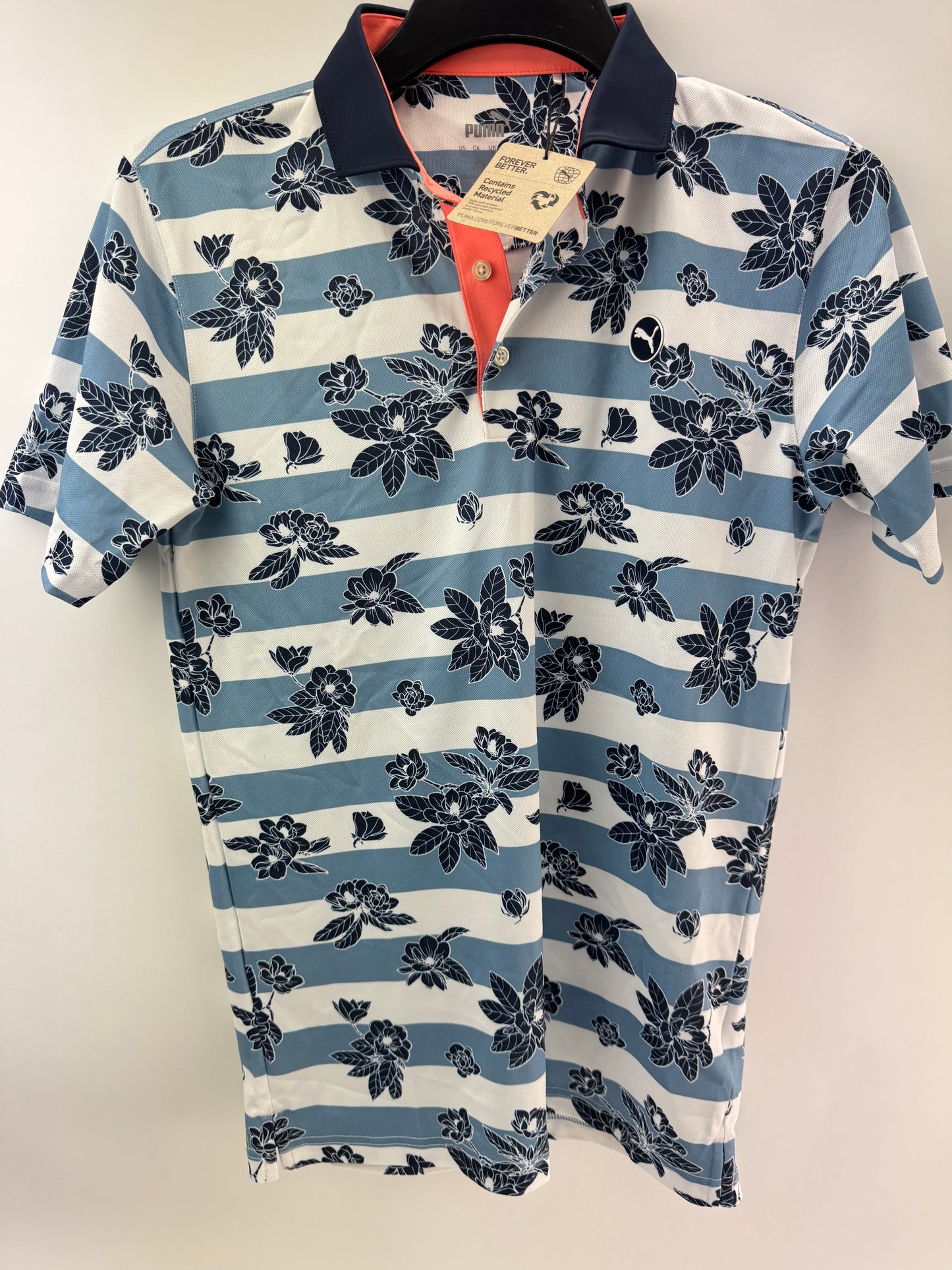 Puma Golf Polo Pique Garden Men’s Size UK Small/Blue/Navy /New /24638