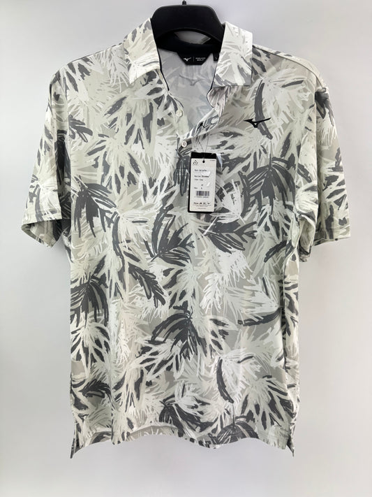 Mizuno Golf Polo Shirt Mens Cali Cool /Grey /UK Large /New /23719