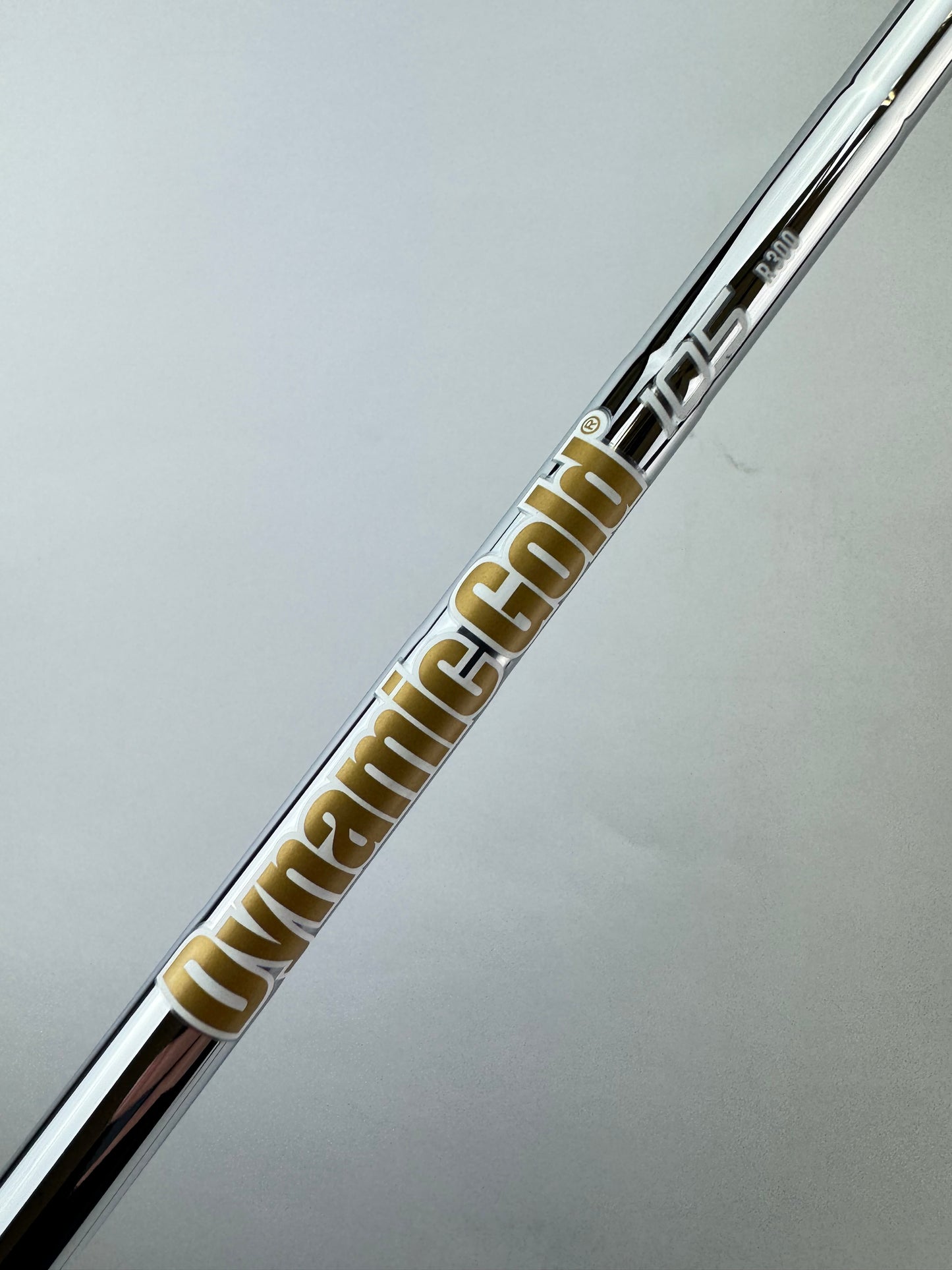 Dynamic Gold 105 Iron Shaft R300 Regular Flex Steel 36” /0.355 Tapered /23386