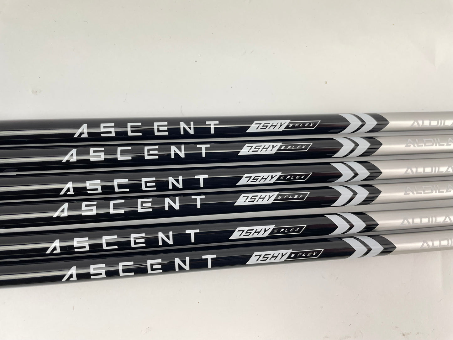 Aldila Ascent Iron Shaft Set (6) 75HY Stiff Flex Graphite /42 /0.370 /Brand New