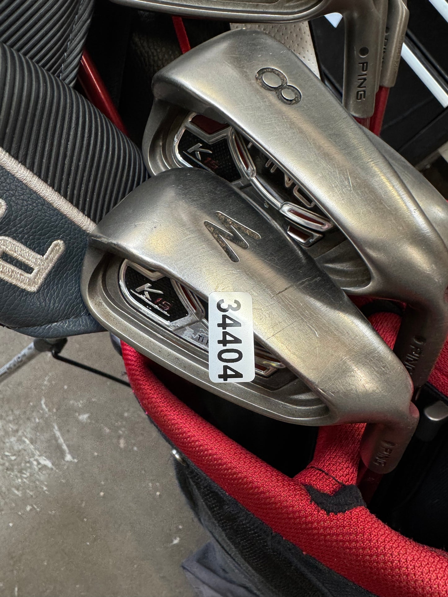 Ping Golf Package Set K15 11 Clubs Regular Graphite /New Grips/Hoofer Bag /34404