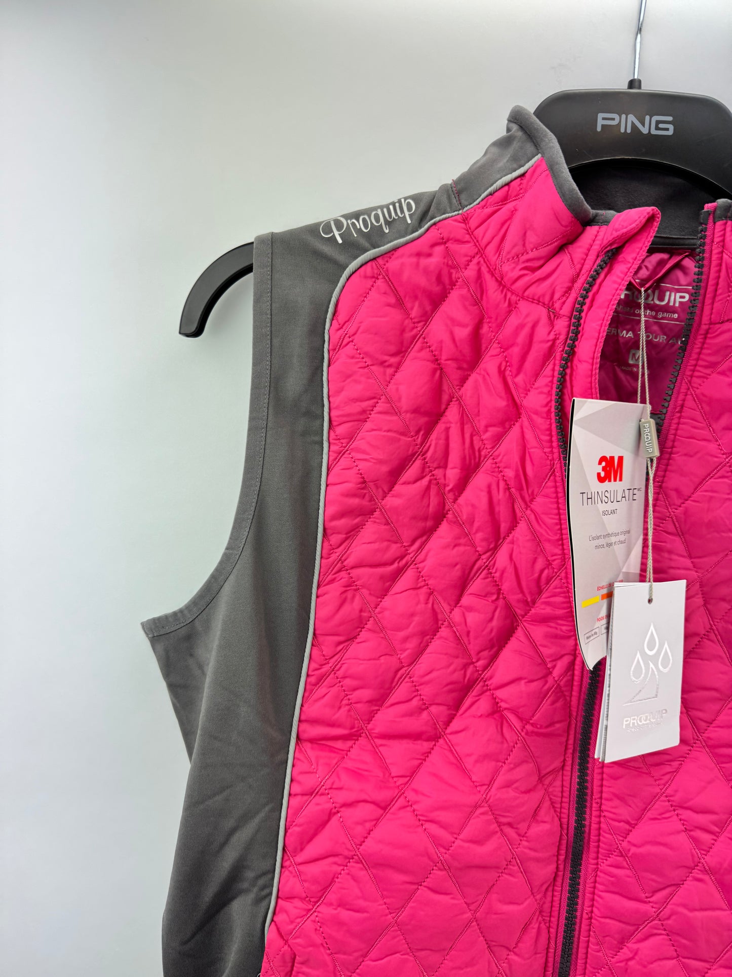 Proquip Golf Womens Gilet Therma Ava /Full Zip /Size UK M (10) New /22368