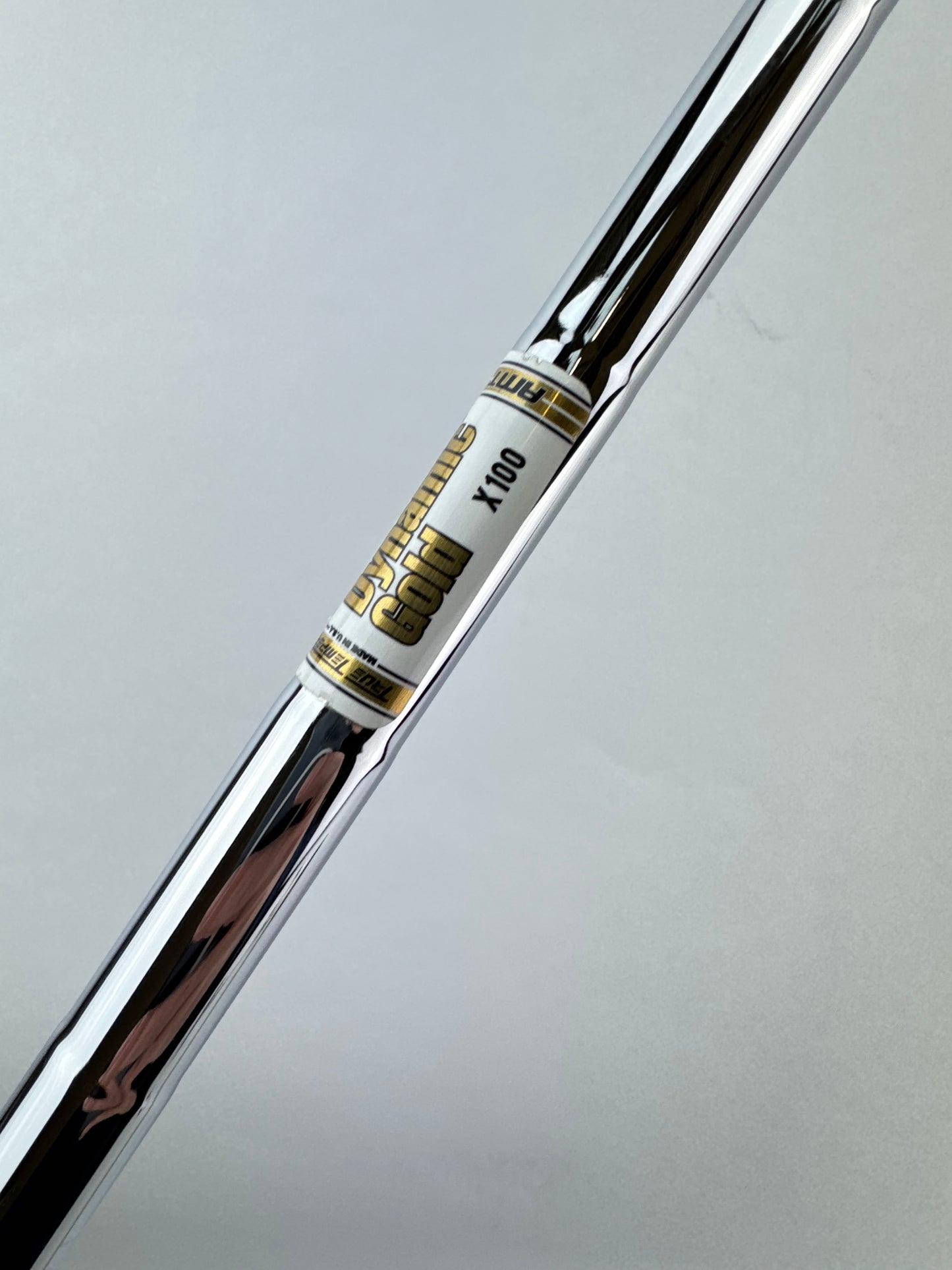 Dynamic Gold AMT Iron Shaft X100 Extra Stiff Steel 35.5” /0.355 Tapered /23402