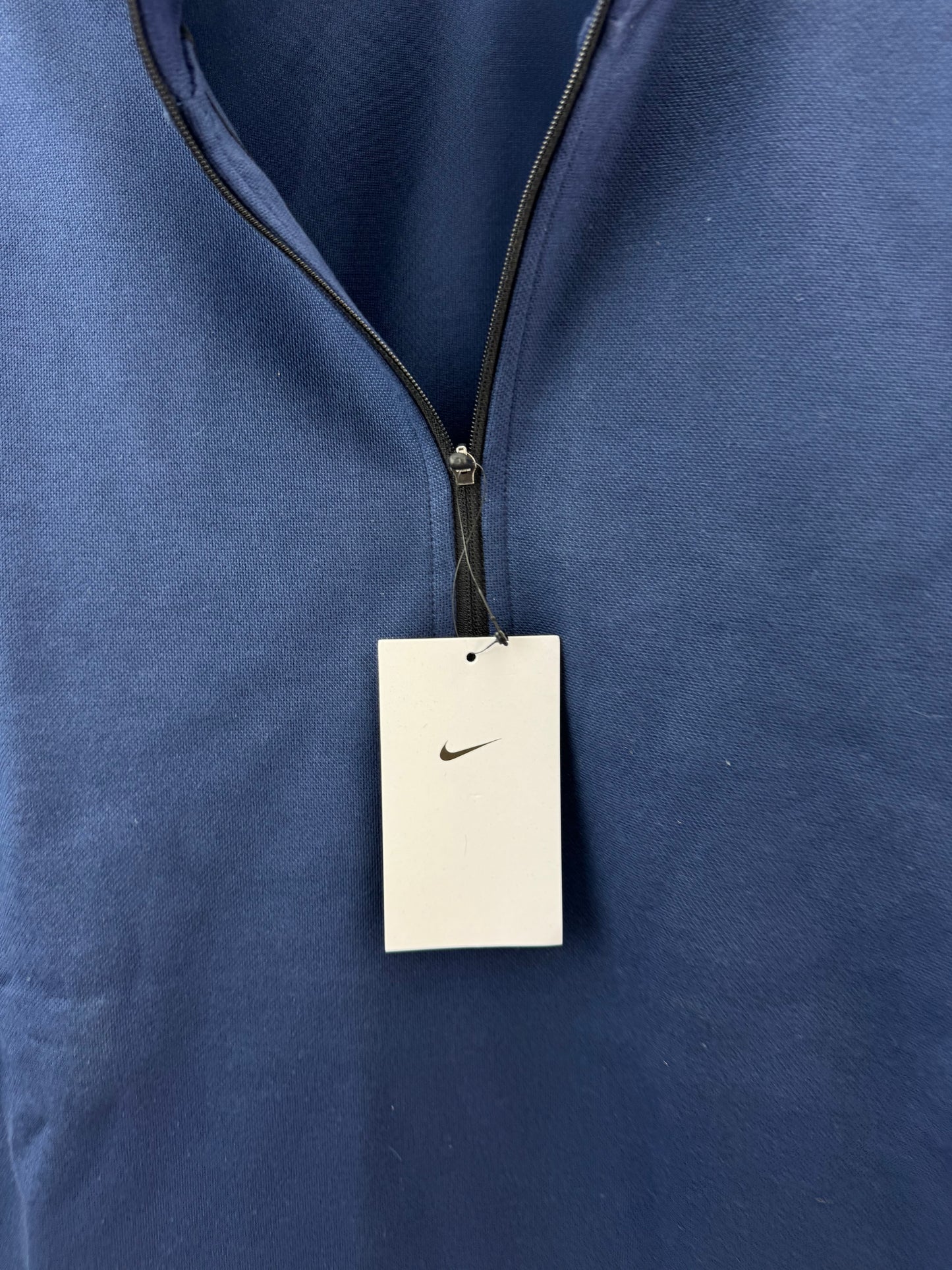 Nike Golf Pullover Pique Tour 1/2 Zip Navy /UK Medium /21” Pit /New /24151