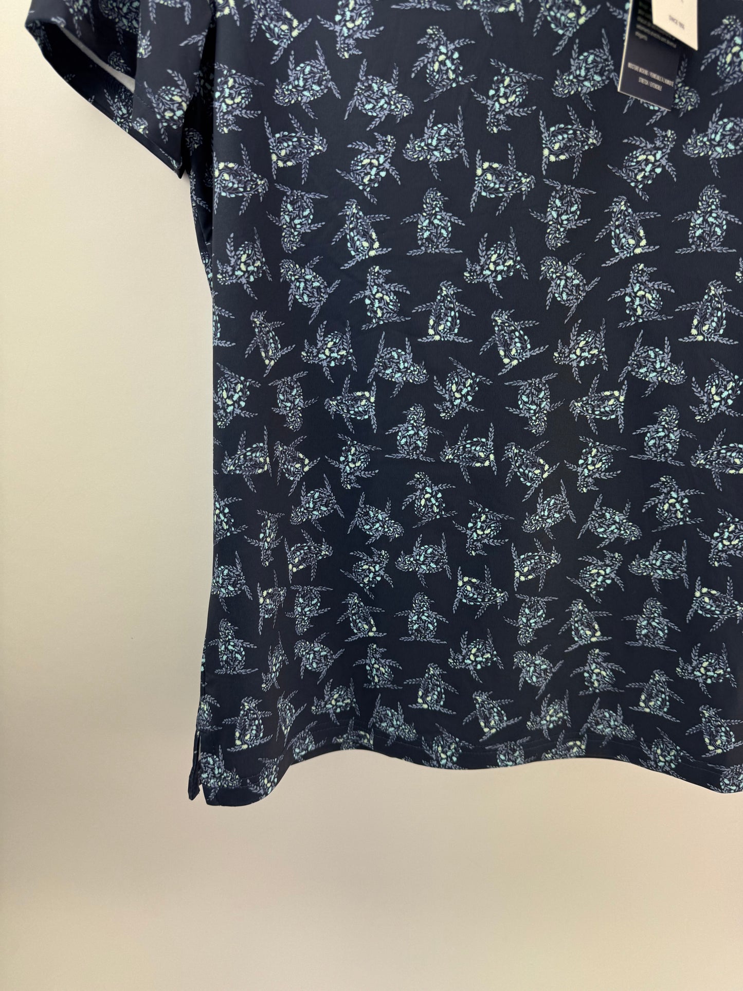Penguin Golf Polo Penguin Pete Floral UK Medium /Navy /New /25629