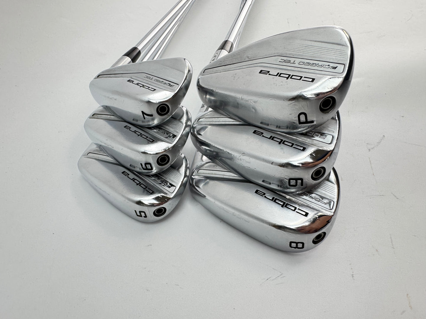 Cobra Forged Tec Irons 5-PW KBS $-Taper 110 Regular Steel /New Grips /26997