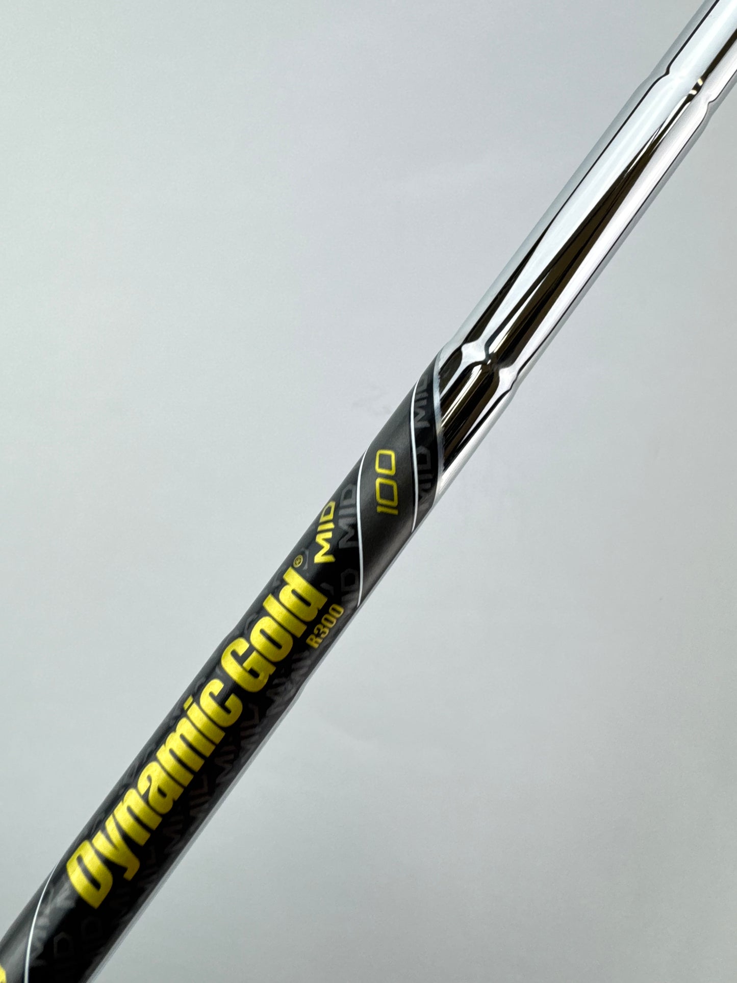 Dynamic Gold Mid 100 Iron Shaft R300 Regular Flex Steel 35.5” /0.355 /23388