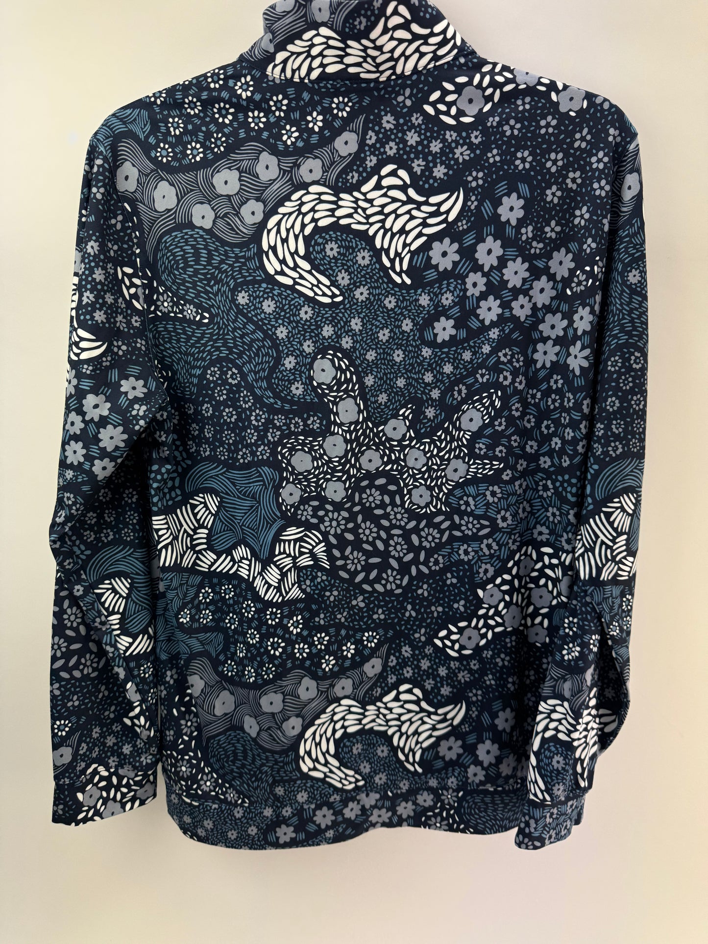 Puma Golf 1/4 Zip Cloudspun Bloom Pullover Mens UK Large /Navy /New /25724