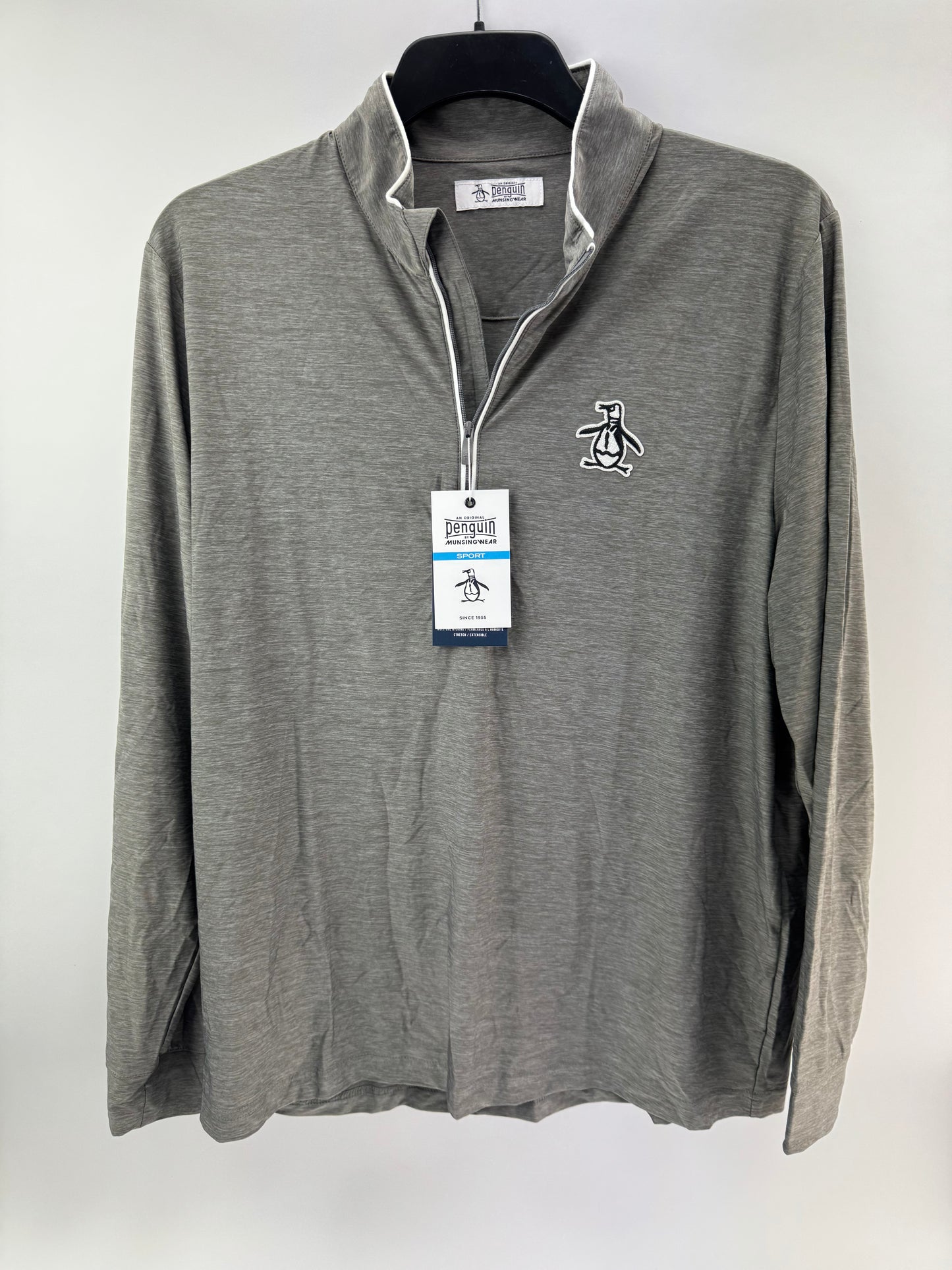 Original Penguin Golf Performance 1/4 Zip Earl Pullover Lightweight UK XL /25223