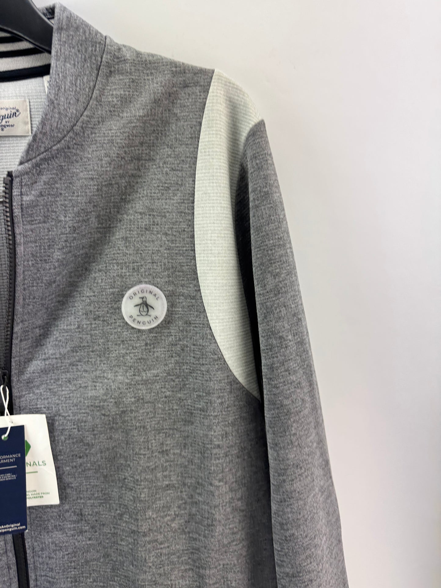 Penguin Golf Mens Bomber Jacket Full Zip 80’s Colourblock UK XL /New /23283