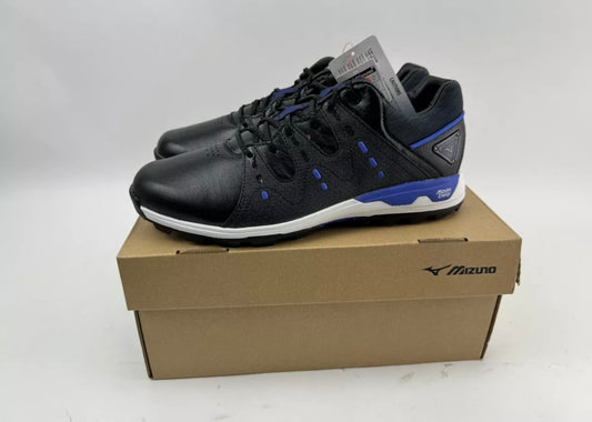 Mizuno Wave Hazard Golf Shoes UK 8.5 Black/Blue /Spikeless /New /19602