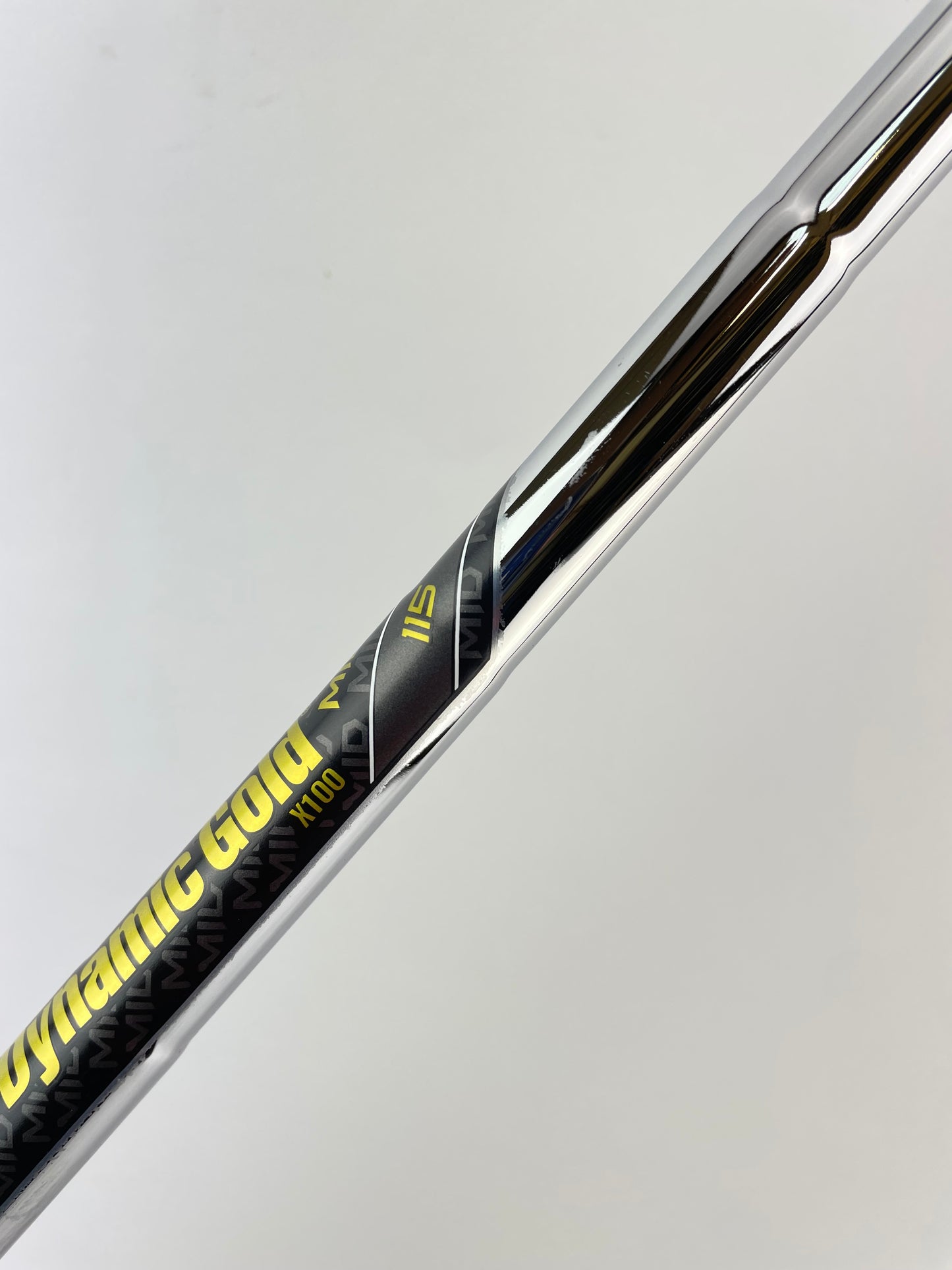 Dynamic Gold 115 Mid Iron Shaft X100 X Flex Steel 35” /0.355 Tapered /22895