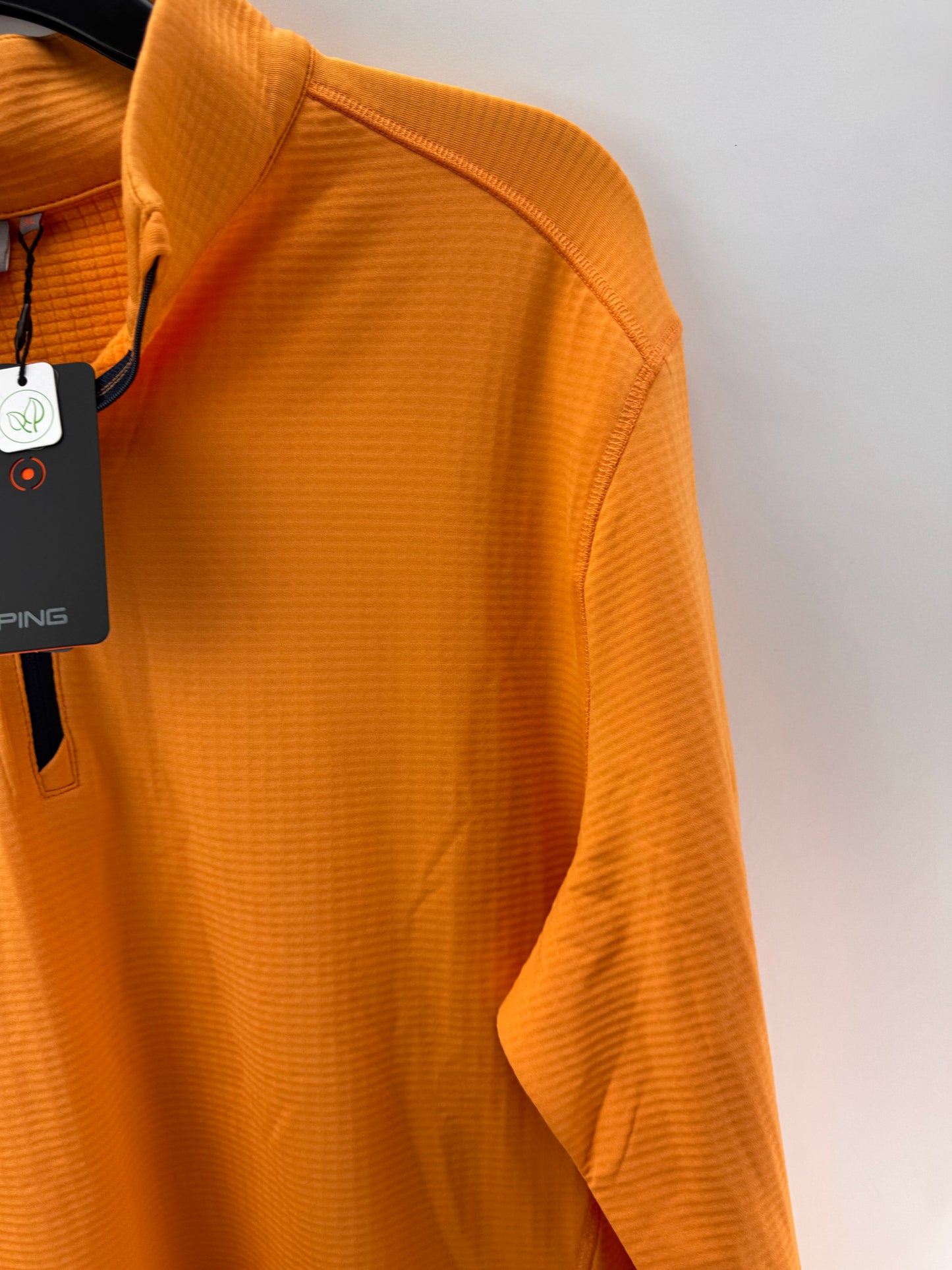 Ping Golf Edwin 1/2 Zip Pullover Tangerine /Long Sleeve /Mens UK XL /New /25155