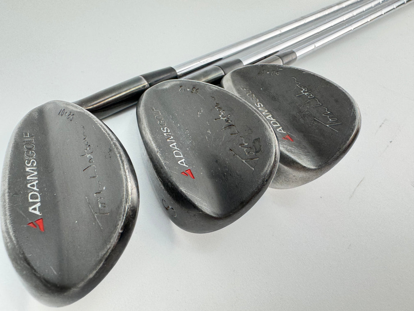 Adams Golf Tom Watson Wedge Set 52*,56*+60* Wedge Flex Steel /New Grips /26779