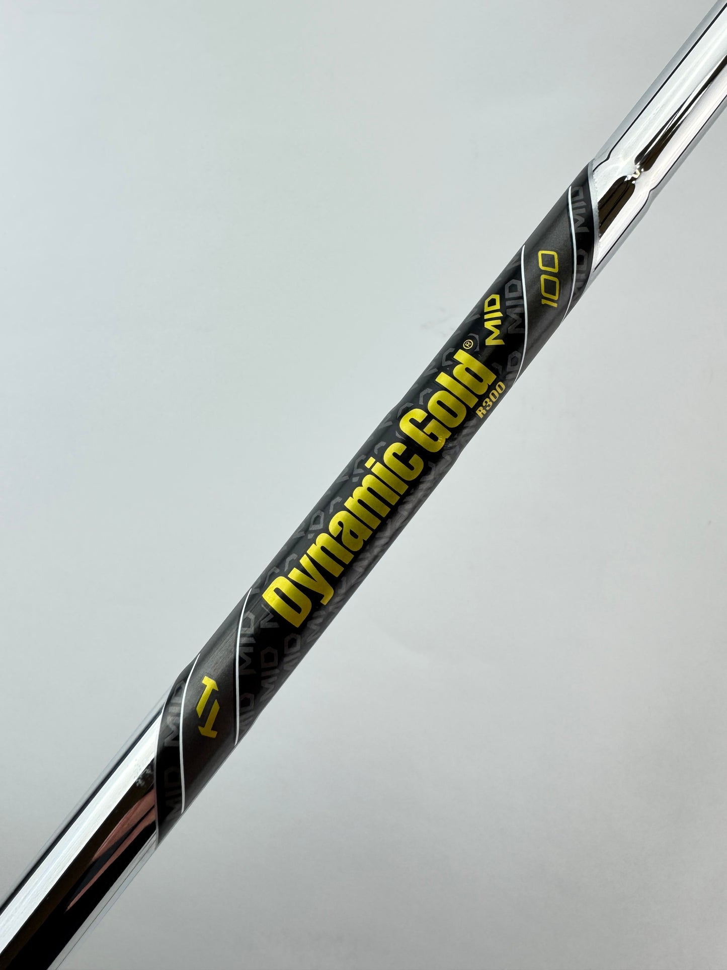 Dynamic Gold Mid 100 Iron Shaft R300 Regular Flex Steel 35.5” /0.355 /23388