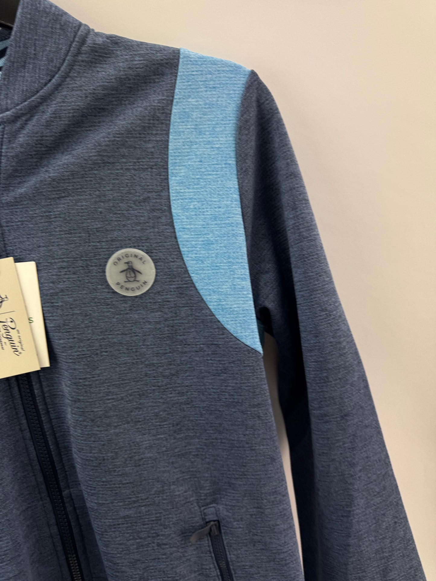 Penguin Golf Mens Bomber Jacket Full Zip 80’s Colourblock UK Small /New /24475