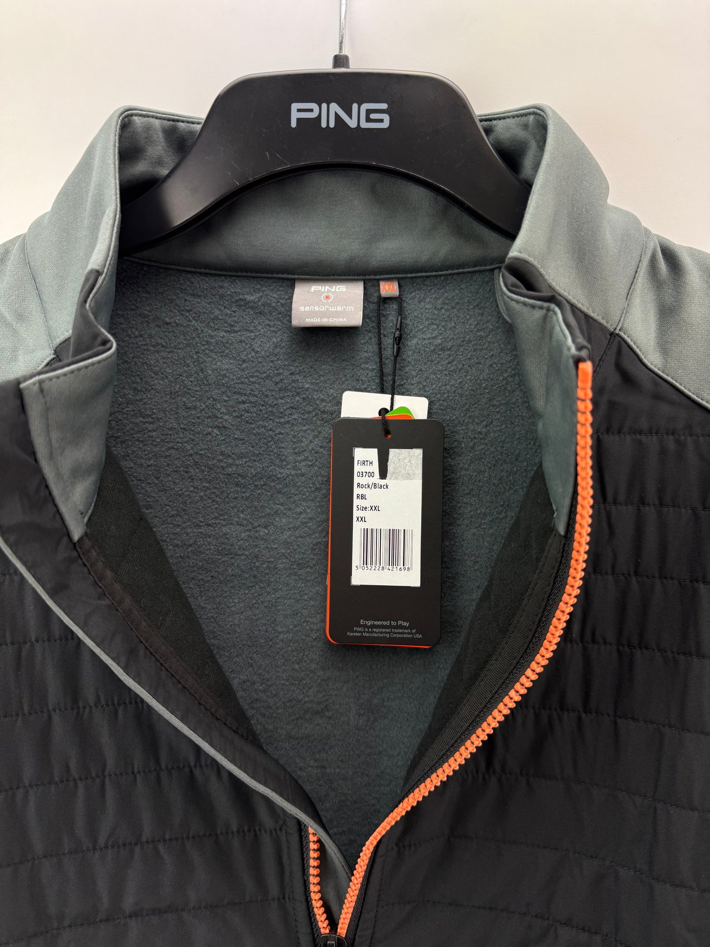 Ping Golf Jacket Firth Hybrid Full Zip Sensorwarm Mens UK XXL /New /24123
