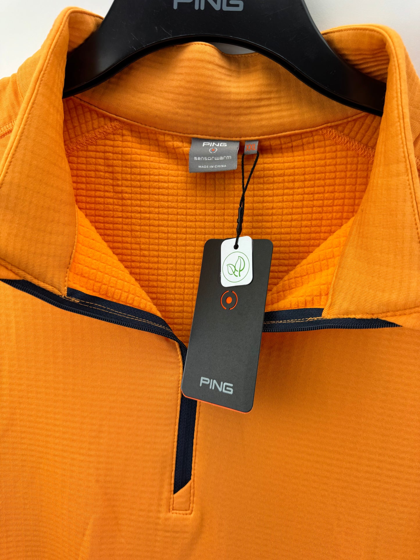 Ping Golf Edwin 1/2 Zip Pullover Tangerine /Long Sleeve /Mens UK XXL /New /25161