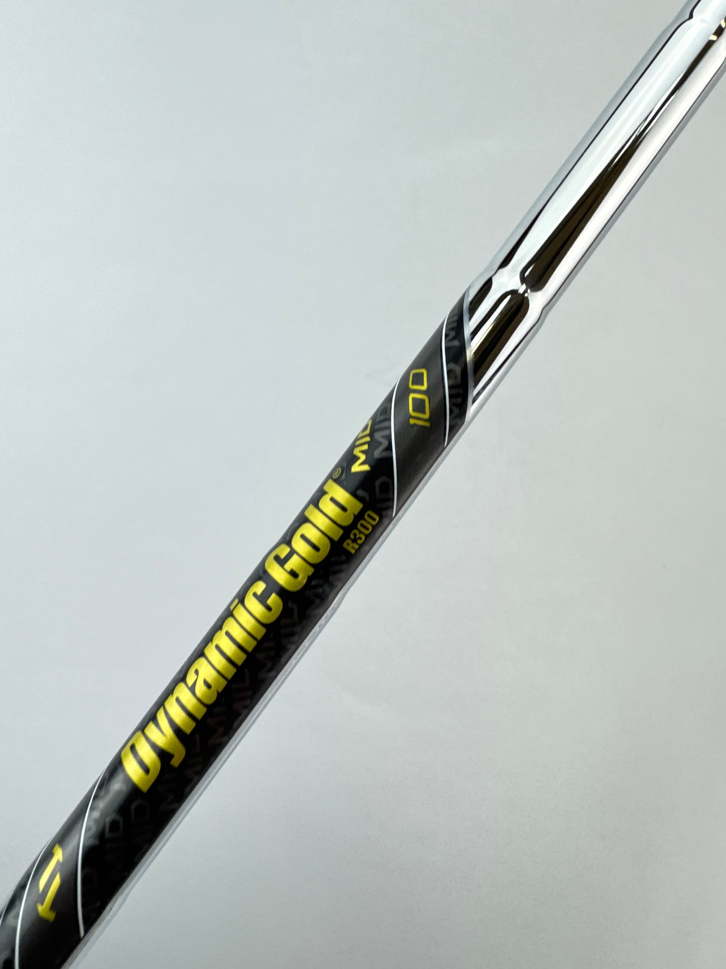 Dynamic Gold Mid 100 Iron Shaft R300 Regular Flex Steel 35.5” /0.355 /23388
