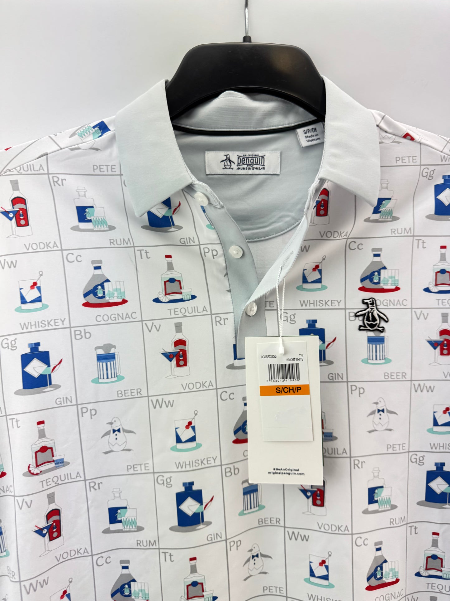 Penguin Golf Flash card Polo Shirt Cam Smith UK S (20” Pit) /23725