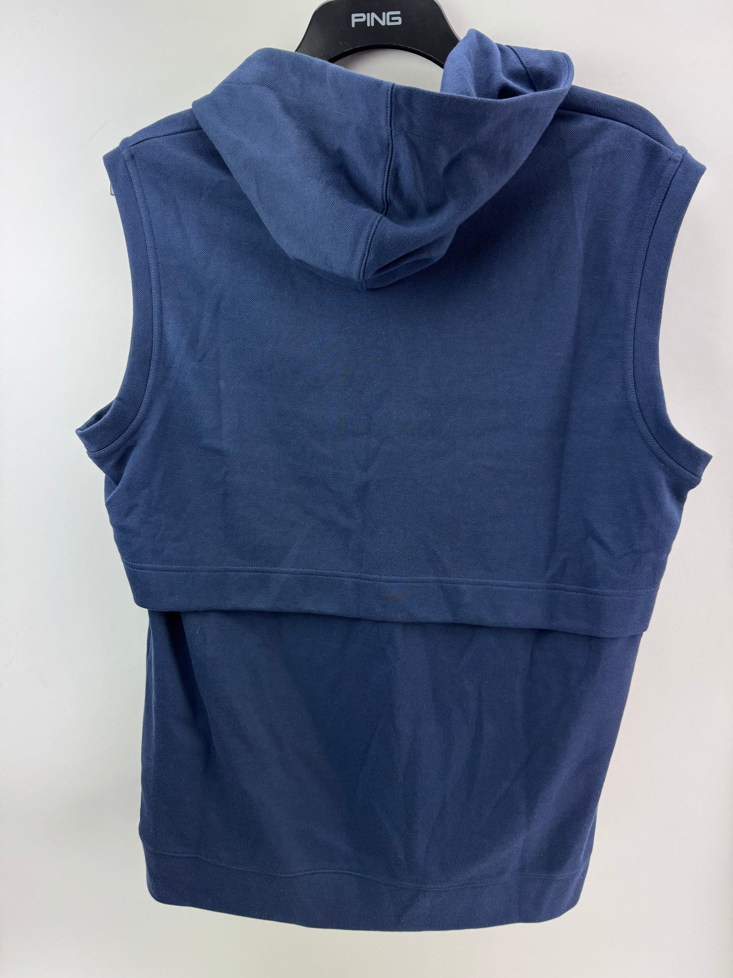 Nike Tour Pique Vest Hooded Pullover Gilet /Size UK Large /Navy /New /24053