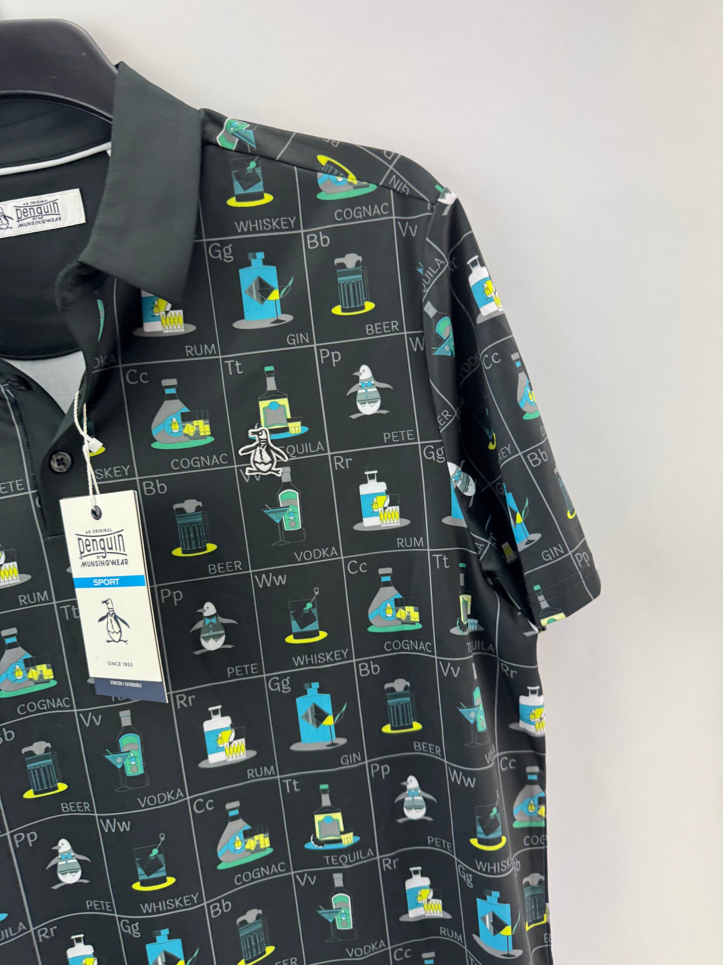 Penguin Golf Flashcard Pete’s Polo Shirt Cam Smith UK Large /New /24442