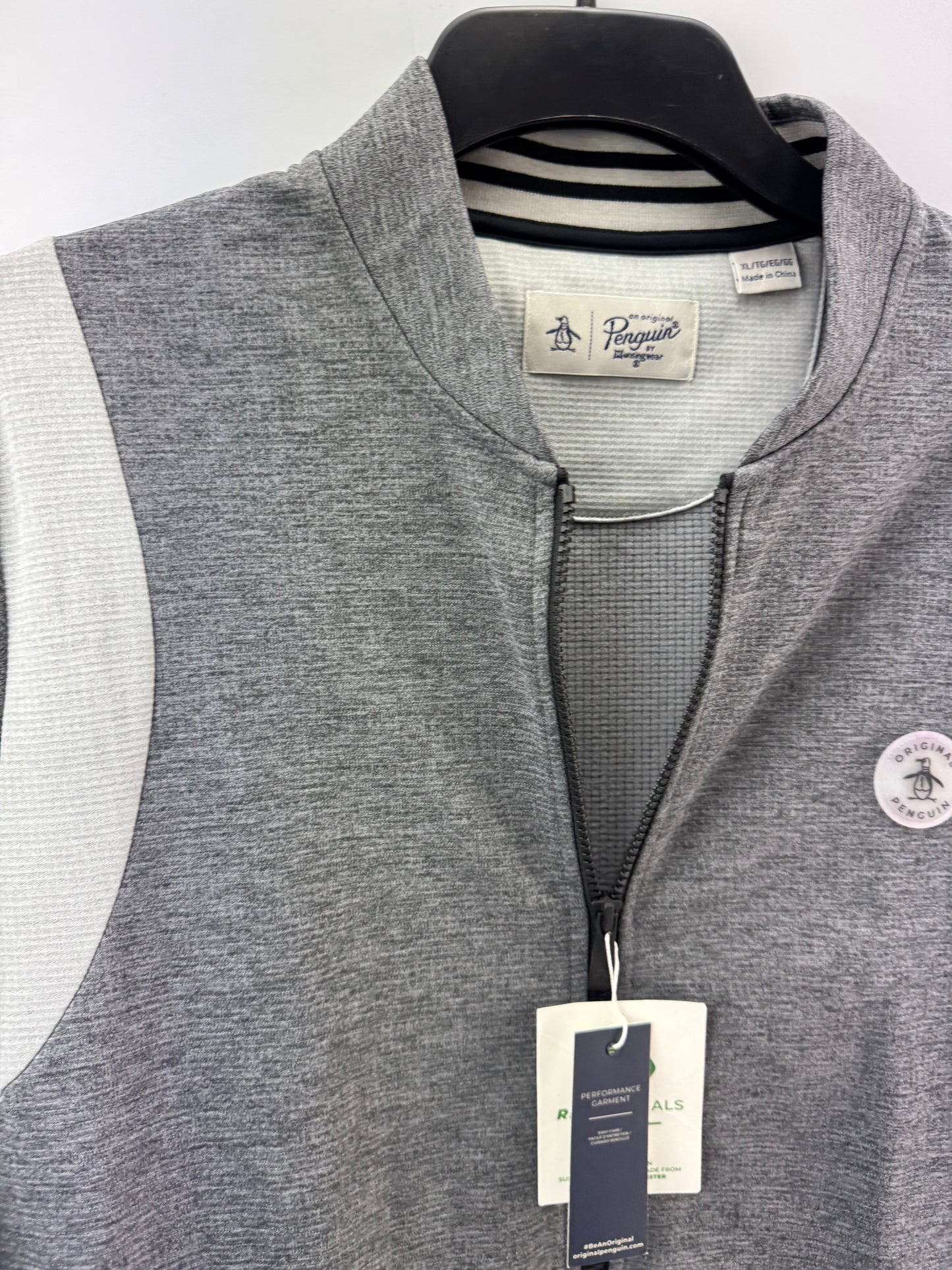 Penguin Golf Mens Bomber Jacket Full Zip 80’s Colourblock UK XL /New /23283