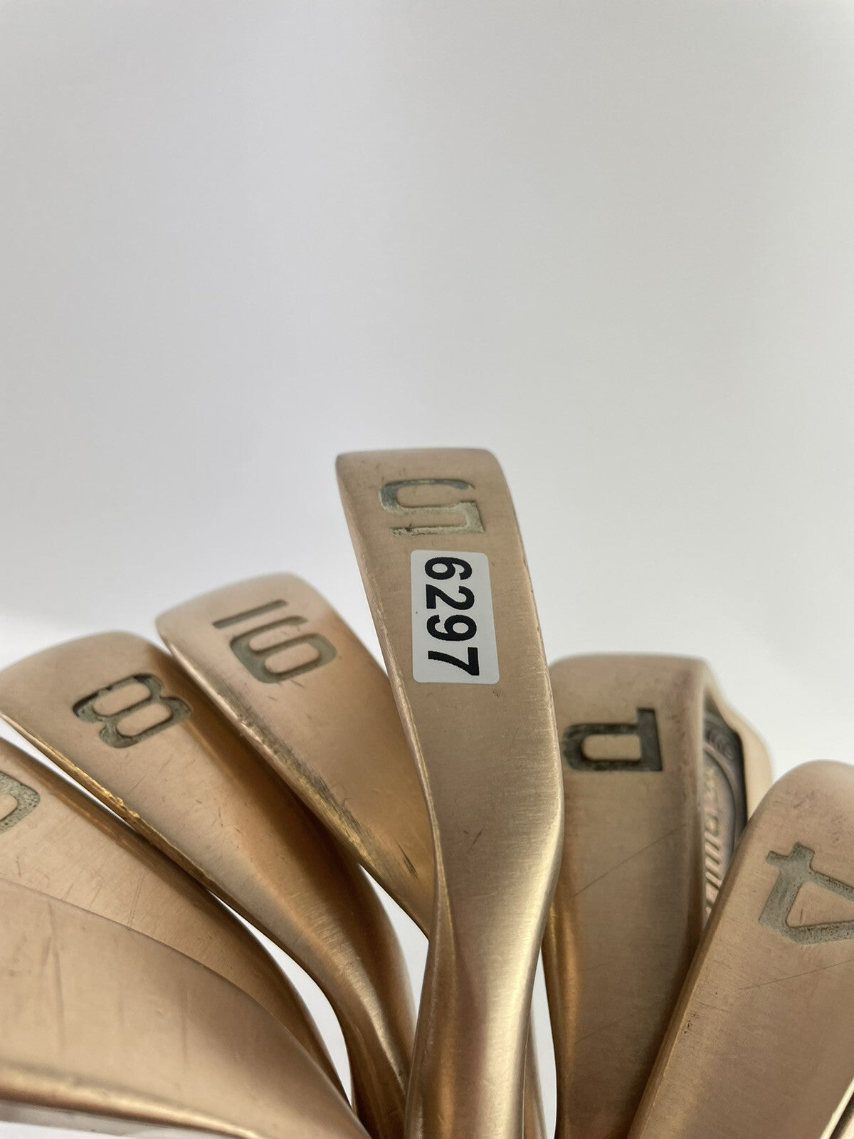 Prima III Golf Copper Irons Made In USA 4-PW Regular Steel /Left /New Grips/629719