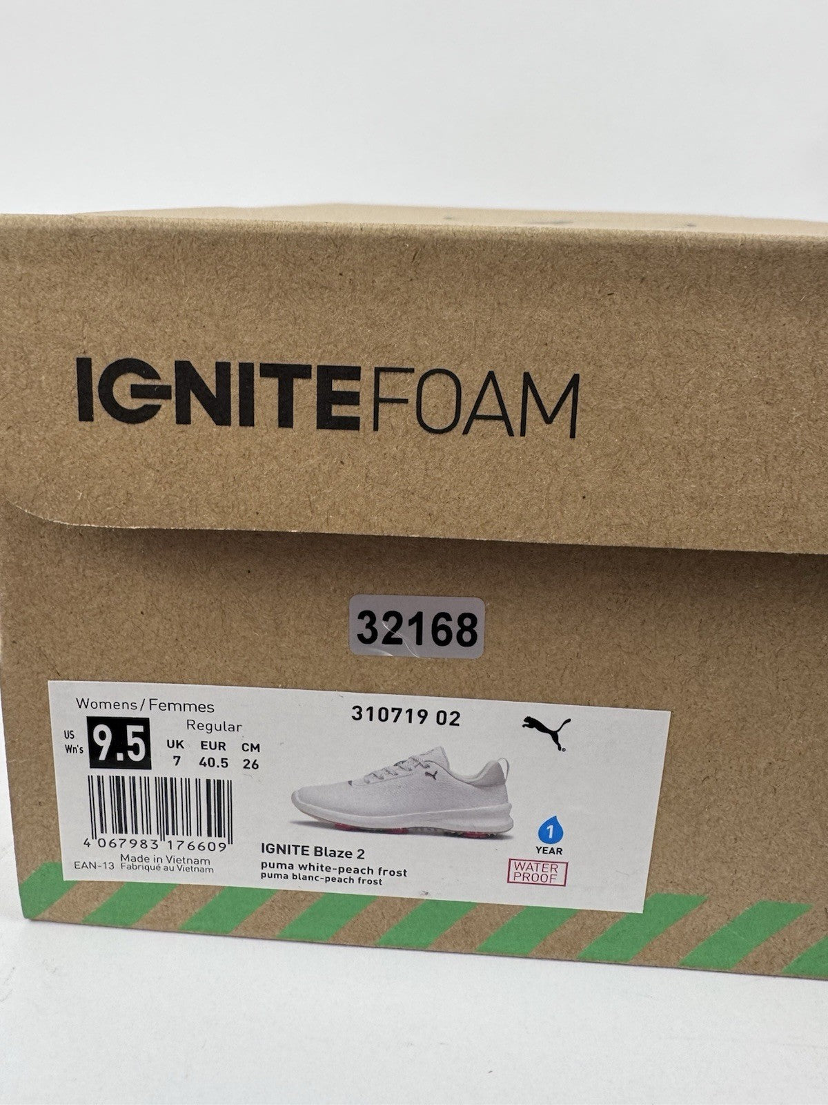 Puma Ignite Blaze 2 Golf Shoes Women's Size UK 7 White Peach Frost /321688
