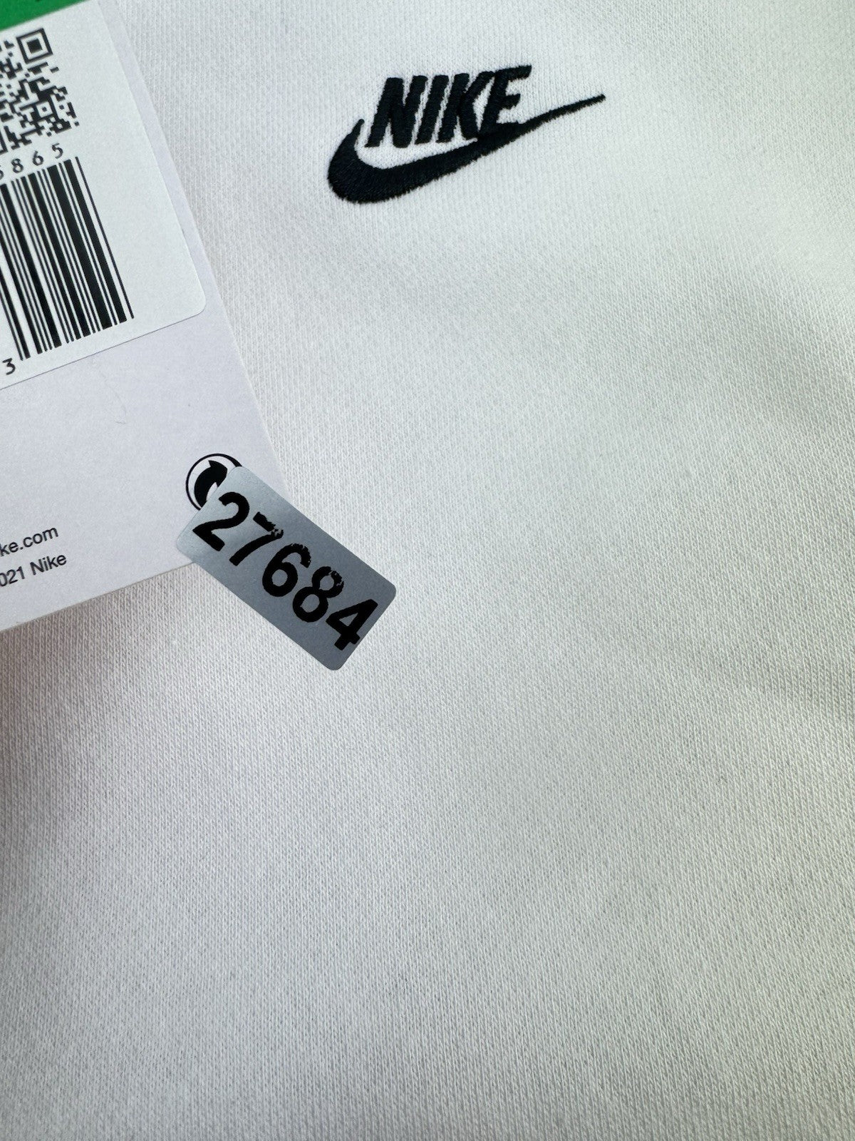 Nike Golf Club Crew Pullover Fleece Jumper Pullover UK XL /White /New /276849