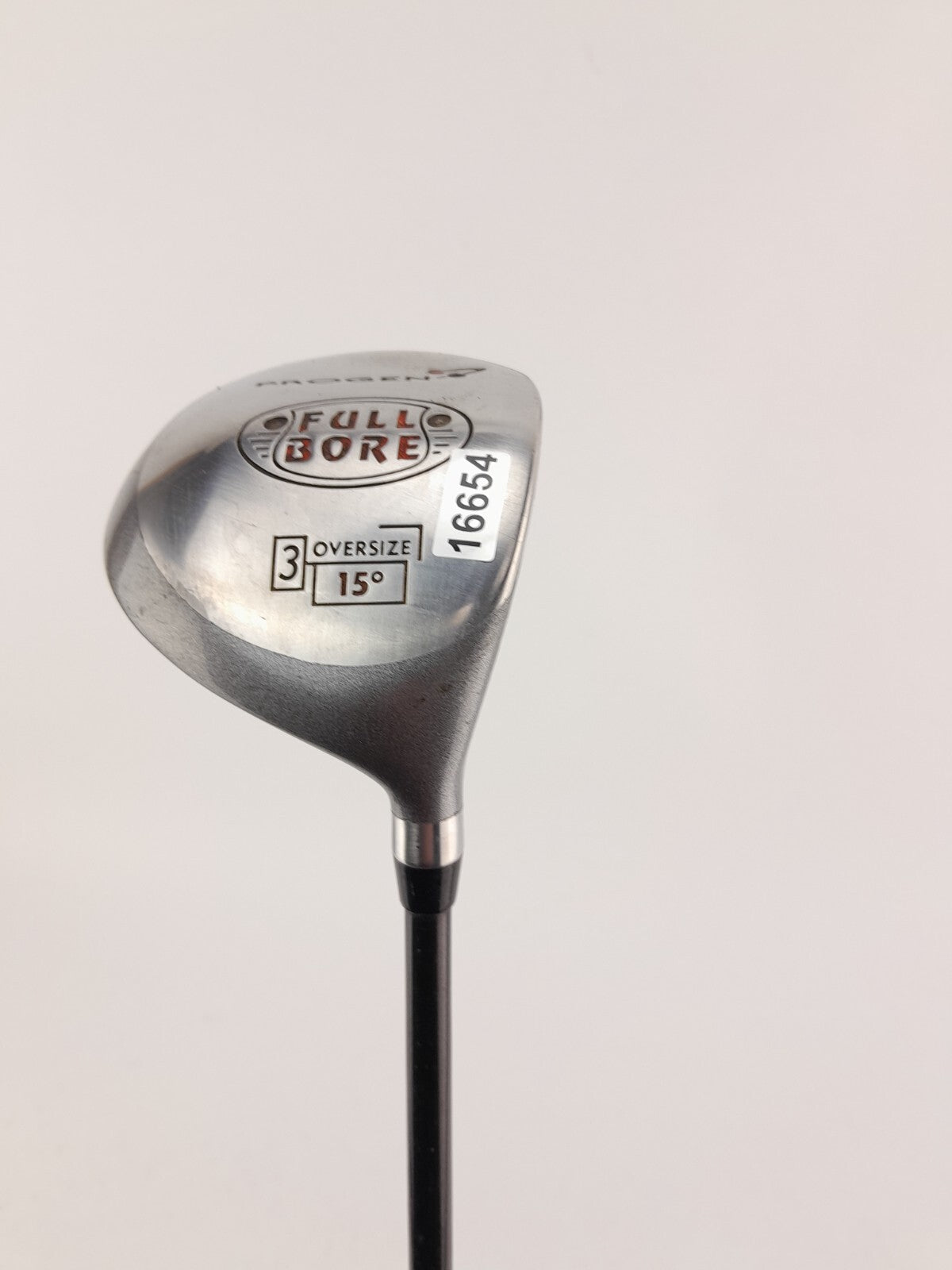 Progen Oversize 3 Wood 15* Full Bore Stiff Graphite /Right Hand /New Grip /1665418