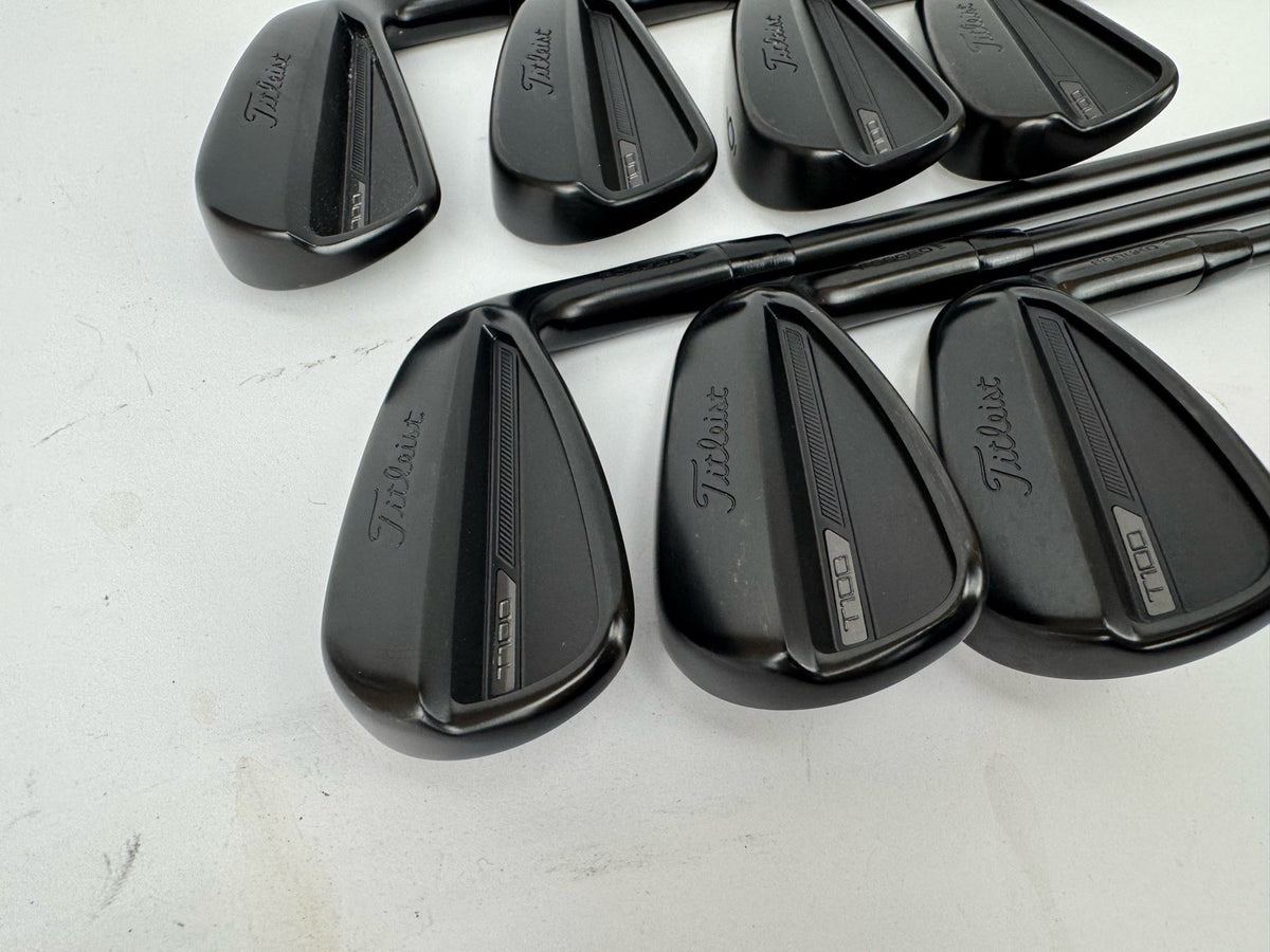 Titleist T100 Irons Limited Edition 4-PW AMT Tour White S300 Stiff Flex/380732