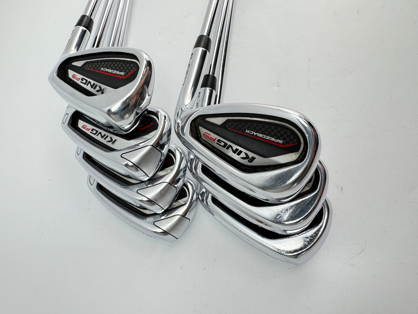 Cobra F9 Irons Speedback 5-SW KBS Tour 90 Stiff Flex Steel /Right /Lamkin /24536