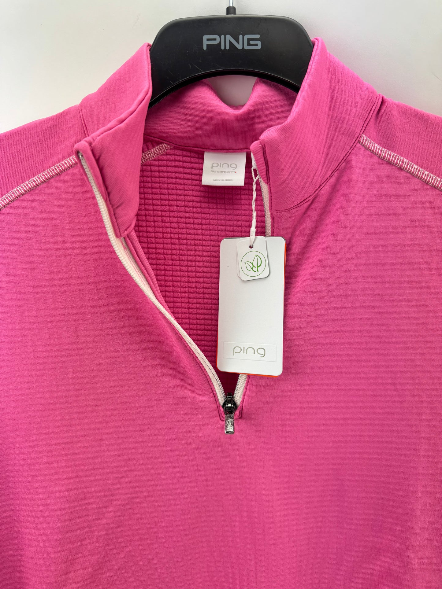 Ping Golf Women’s Pullover Midlayer Sonya 1/2 Zip UK 14 /Pink /New /22191