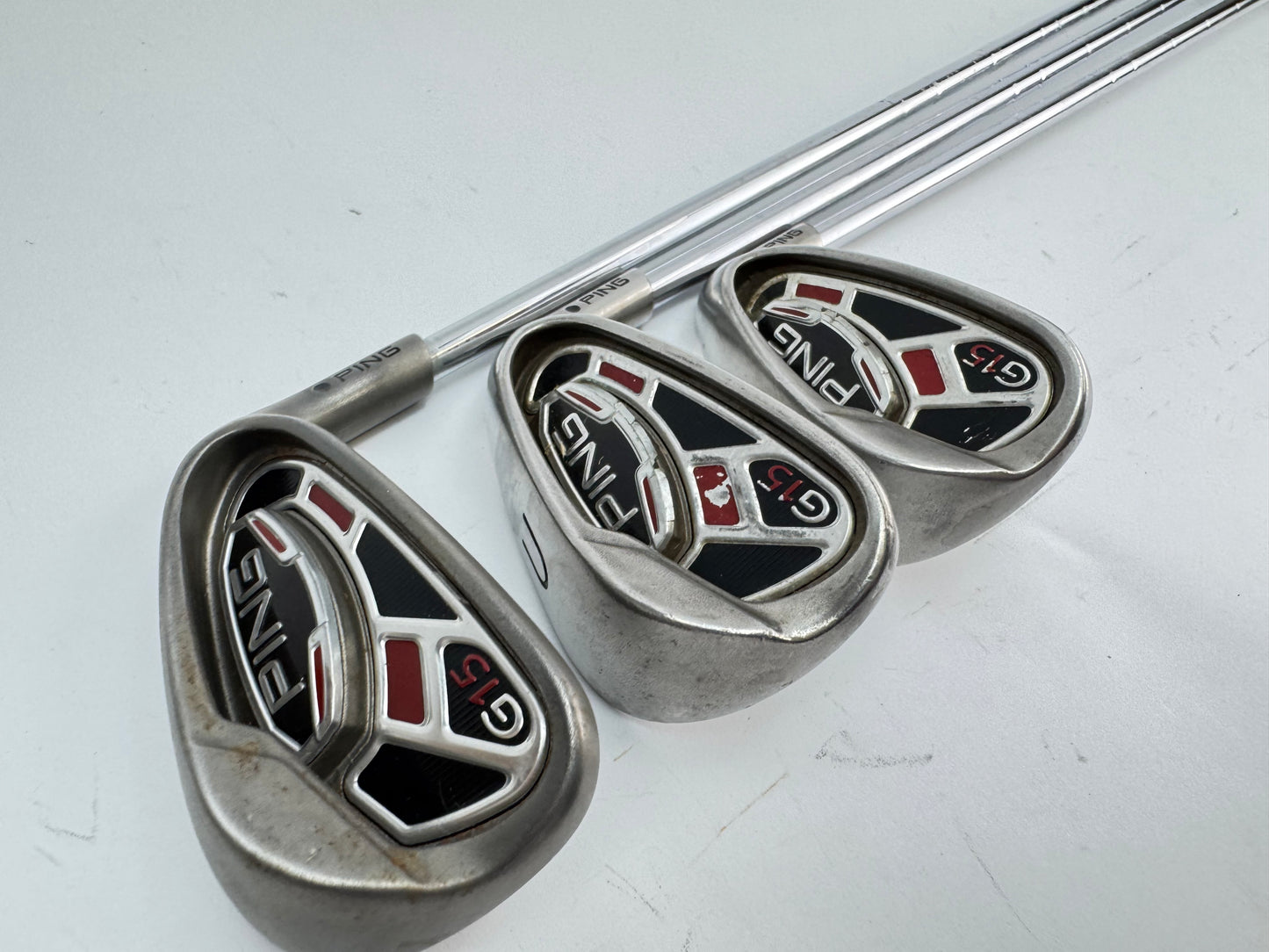 Ping G15 Wedge Set PW/GW/SW Black Dot Regular Steel /New Grips /26996